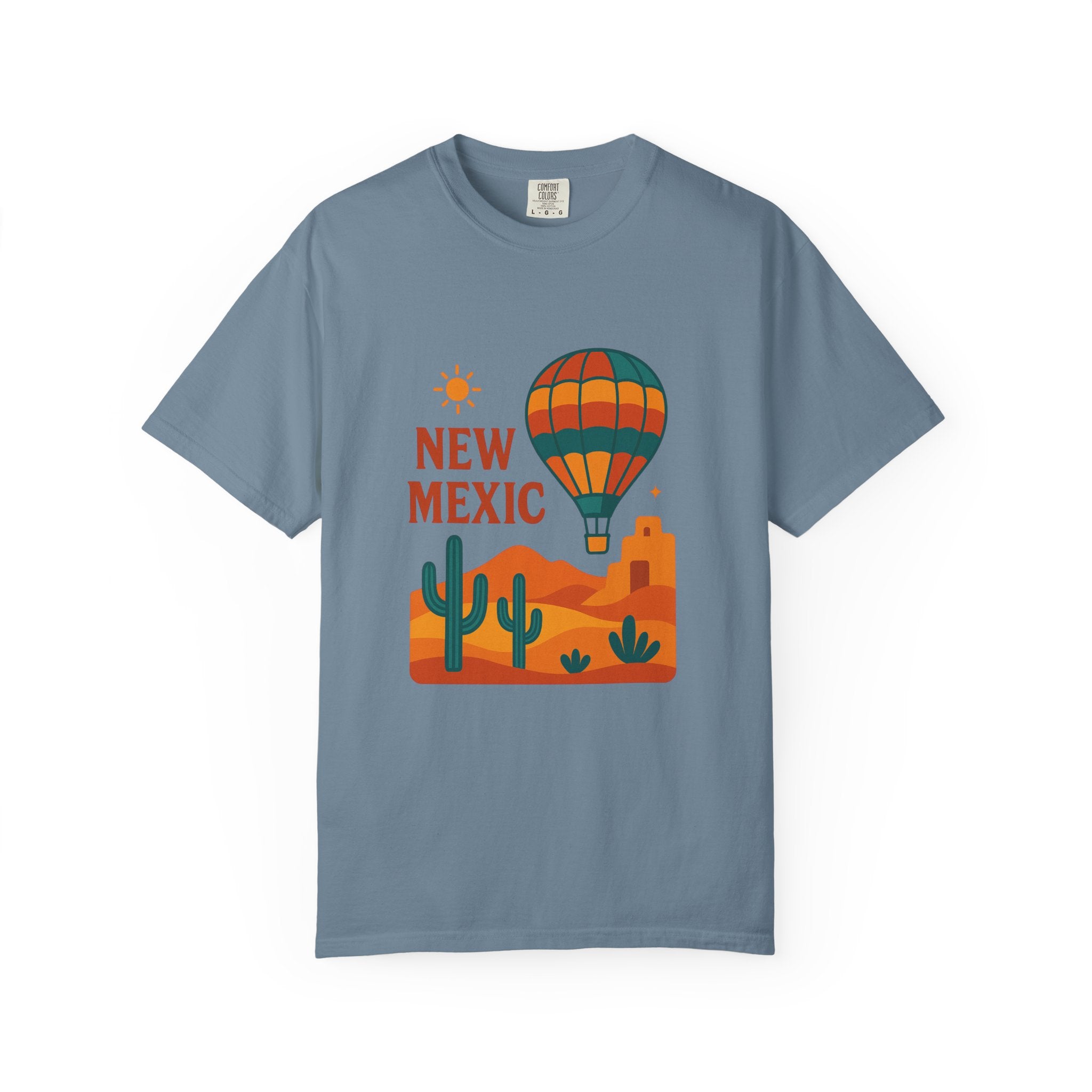 New Mexico Hot Air Balloon T-Shirt, Casual Tee, Travel Apparel, Gift for Adventurers, Summer Outfit, Vacation Shirt