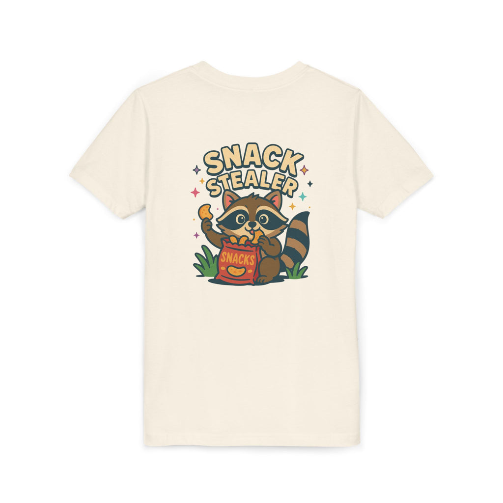 Raccoon Youth Tee featuring 'Snack Stealer' Raccoon Design