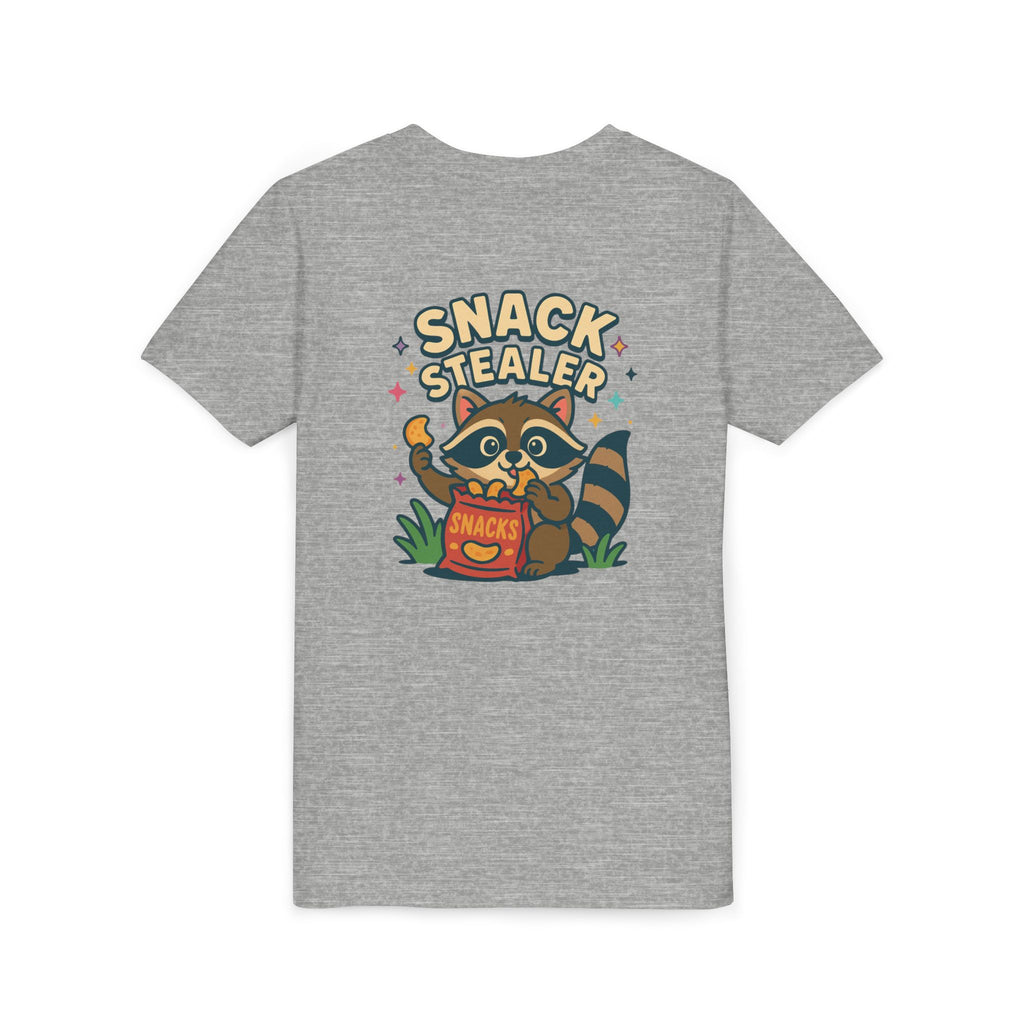 Raccoon Youth Tee featuring 'Snack Stealer' Raccoon Design