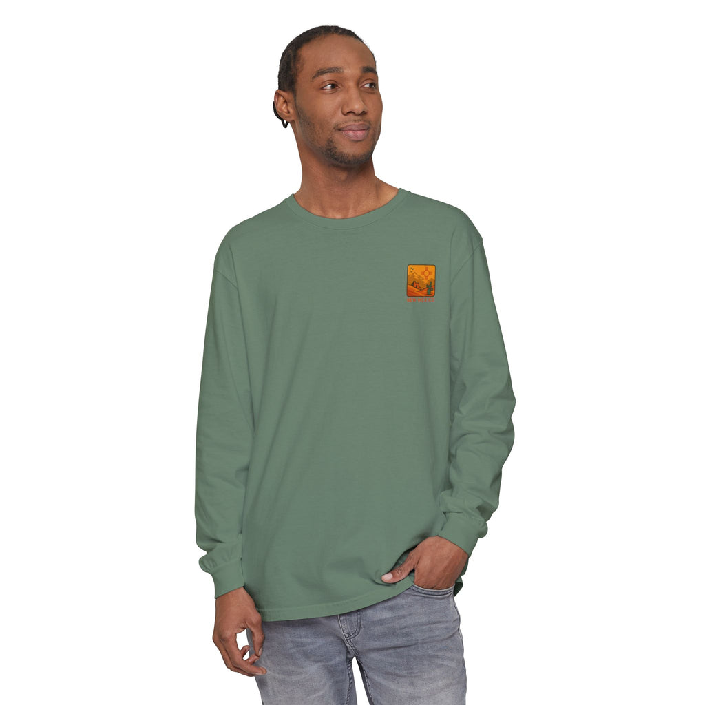 New Mexico Graphic Long Sleeve T-Shirt | Desert Vibes Tee, Unisex Apparel, Travel Souvenir, Gift for Nature Lovers, Southwest Style