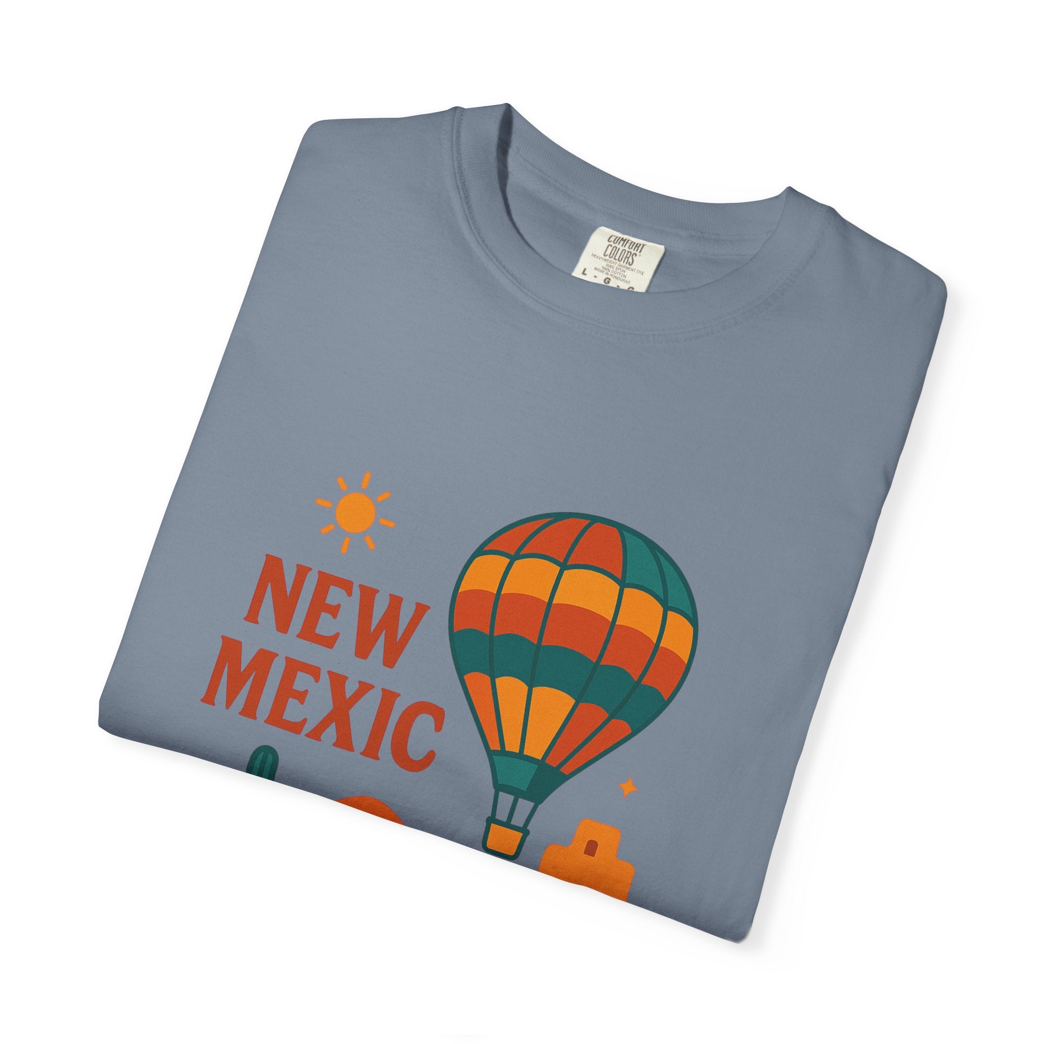 New Mexico Hot Air Balloon T-Shirt, Casual Tee, Travel Apparel, Gift for Adventurers, Summer Outfit, Vacation Shirt