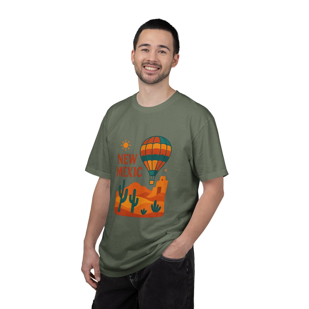 New Mexico Hot Air Balloon T-Shirt, Casual Tee, Travel Apparel, Gift for Adventurers, Summer Outfit, Vacation Shirt
