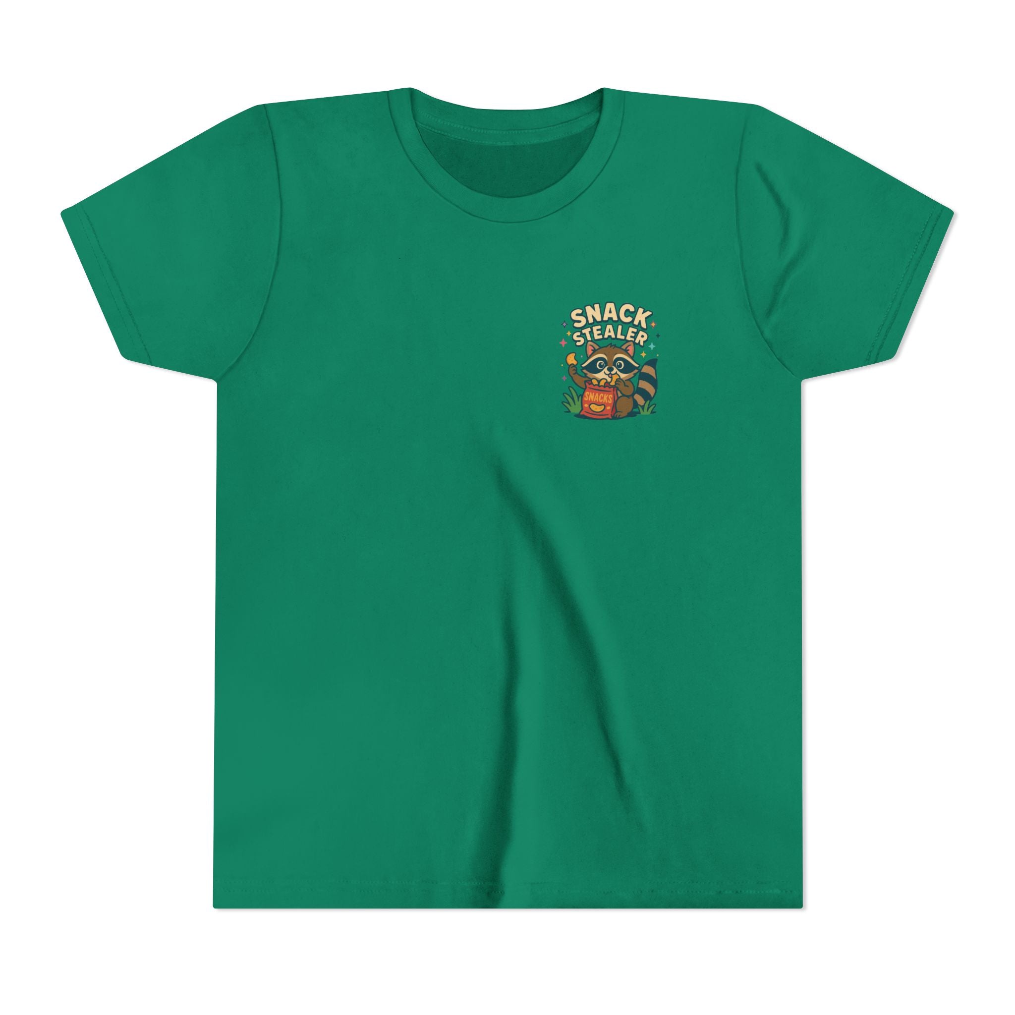Raccoon Youth Tee featuring 'Snack Stealer' Raccoon Design