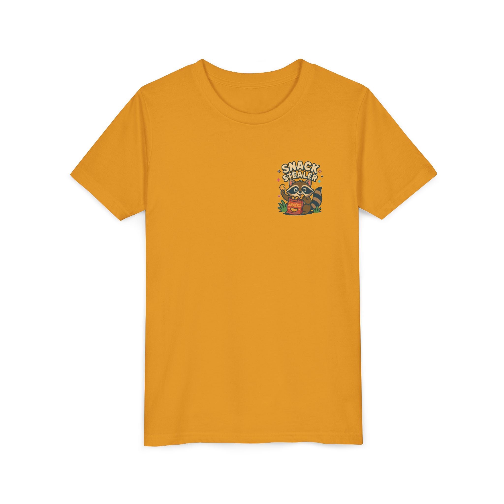 Raccoon Youth Tee featuring 'Snack Stealer' Raccoon Design