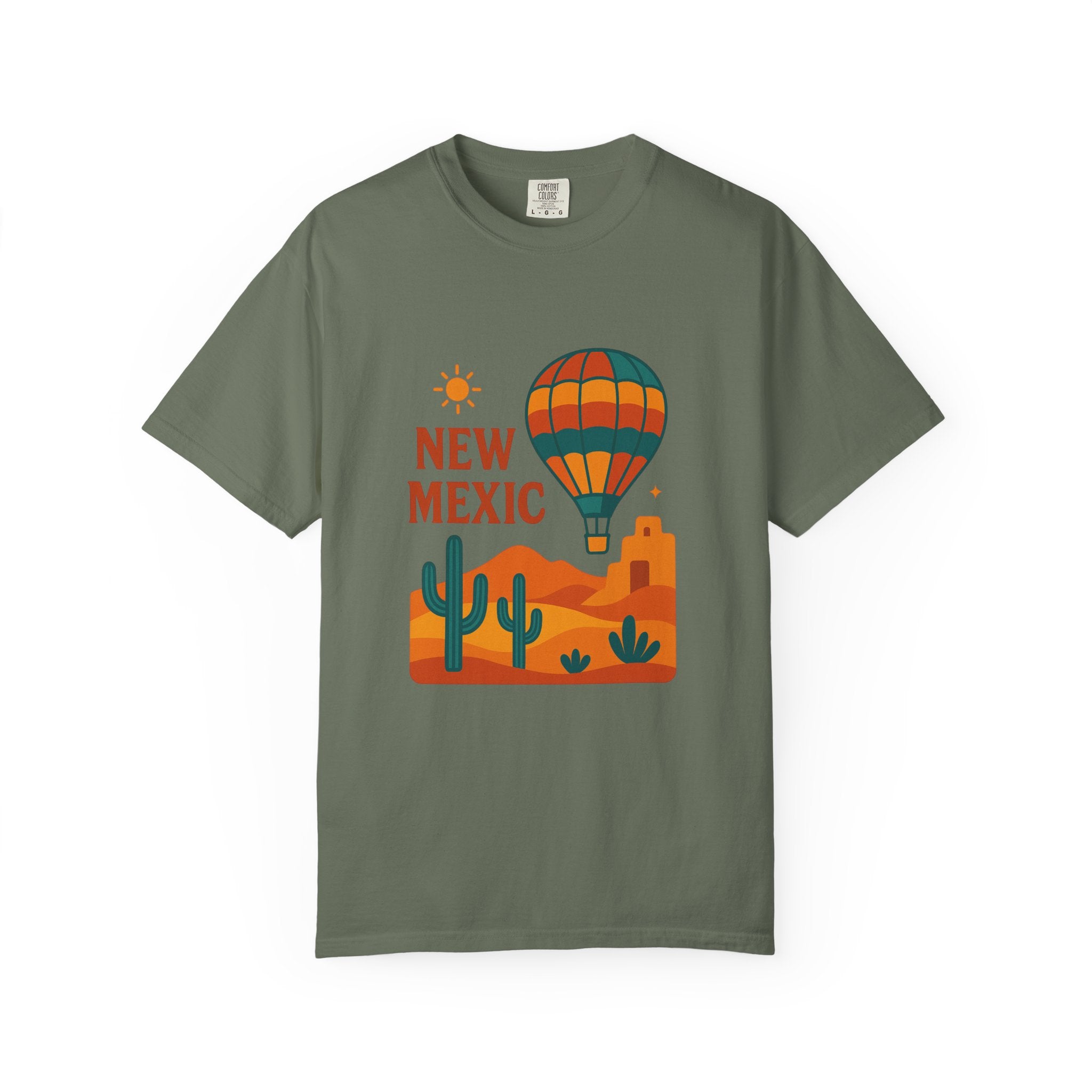 New Mexico Hot Air Balloon T-Shirt, Casual Tee, Travel Apparel, Gift for Adventurers, Summer Outfit, Vacation Shirt