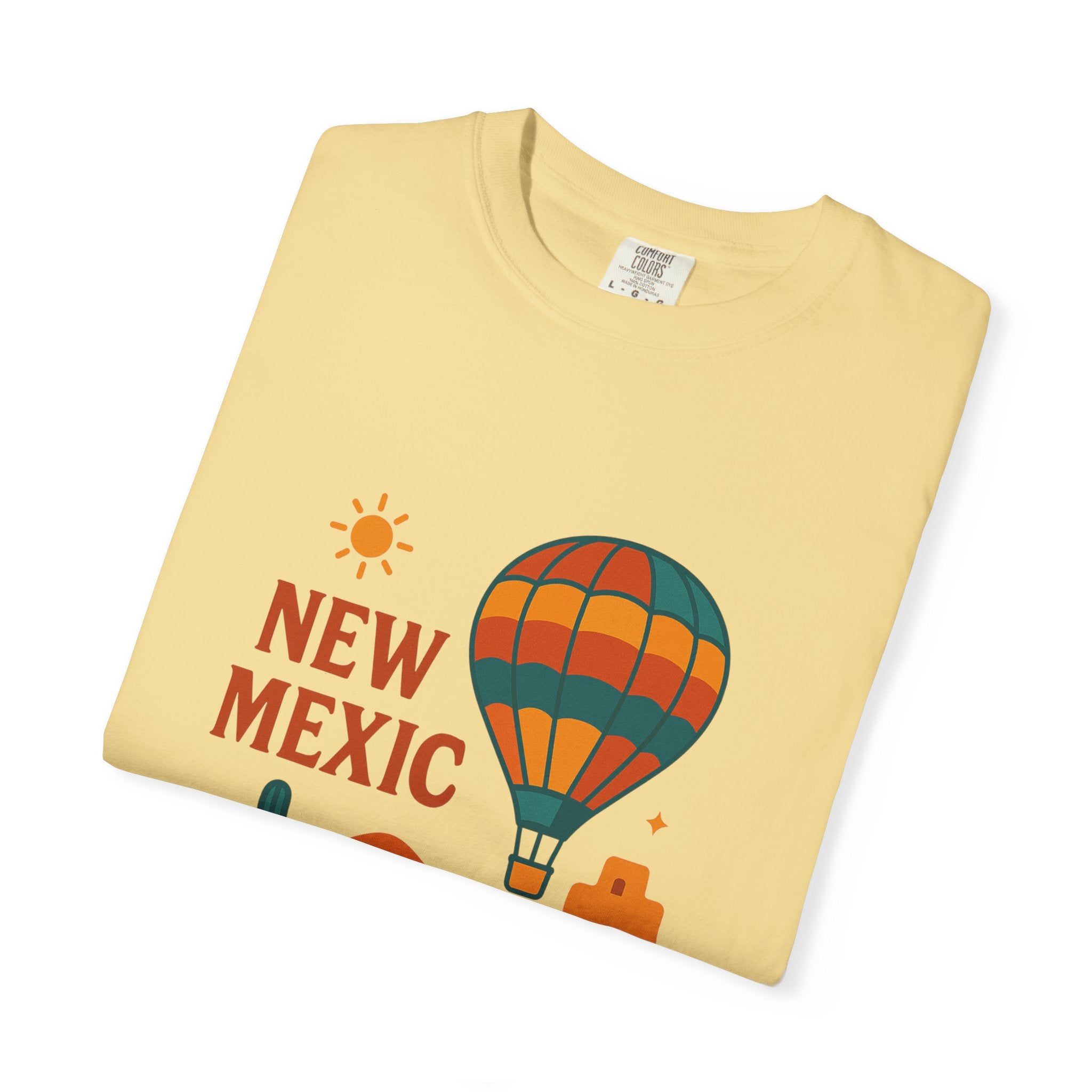 New Mexico Hot Air Balloon T-Shirt, Casual Tee, Travel Apparel, Gift for Adventurers, Summer Outfit, Vacation Shirt