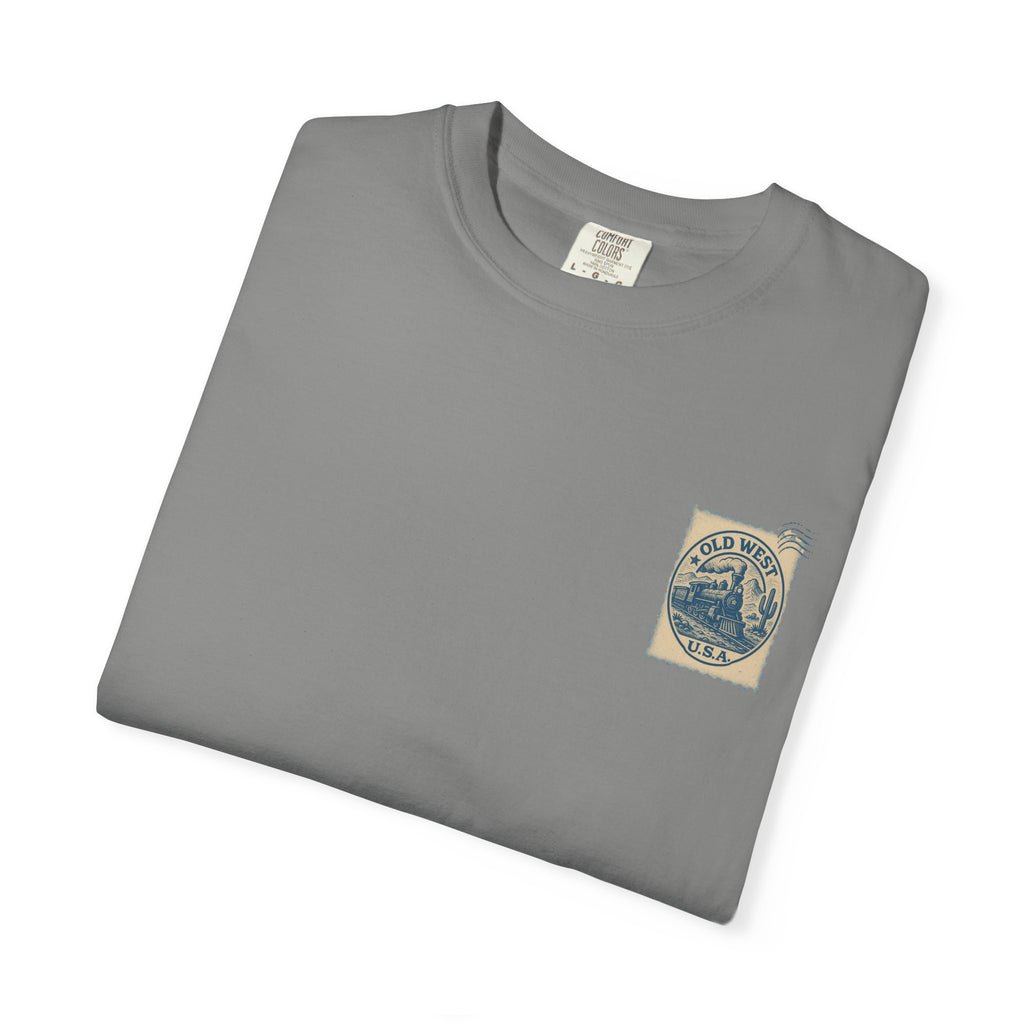 Vintage Old West Graphic Tee, Unisex Retro T-Shirt, Train Lover Gift, Western Style Shirt, Travel Themed Apparel, Adventure Wear