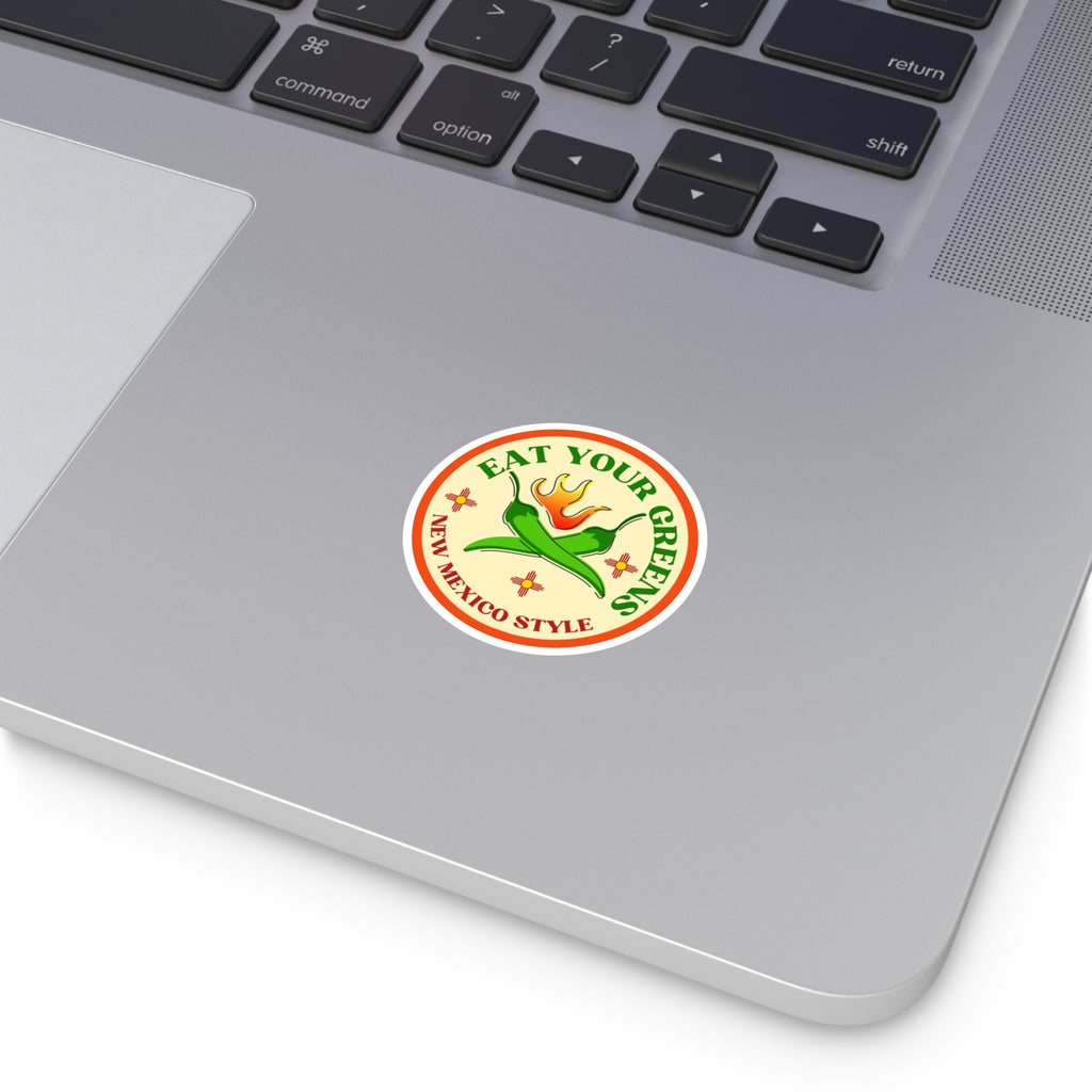 New mexico chili round Stickers, IndoorOutdoor