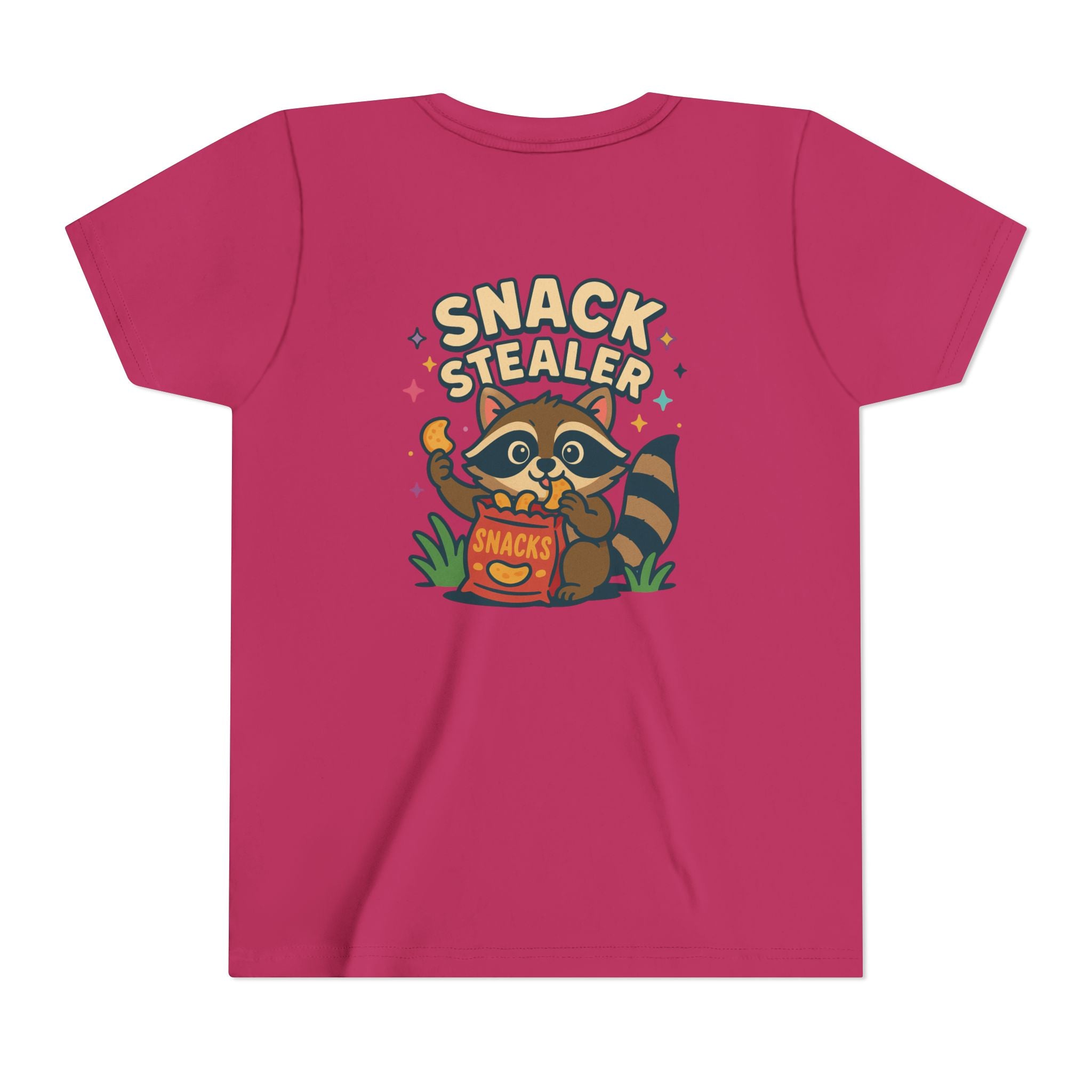 Raccoon Youth Tee featuring 'Snack Stealer' Raccoon Design