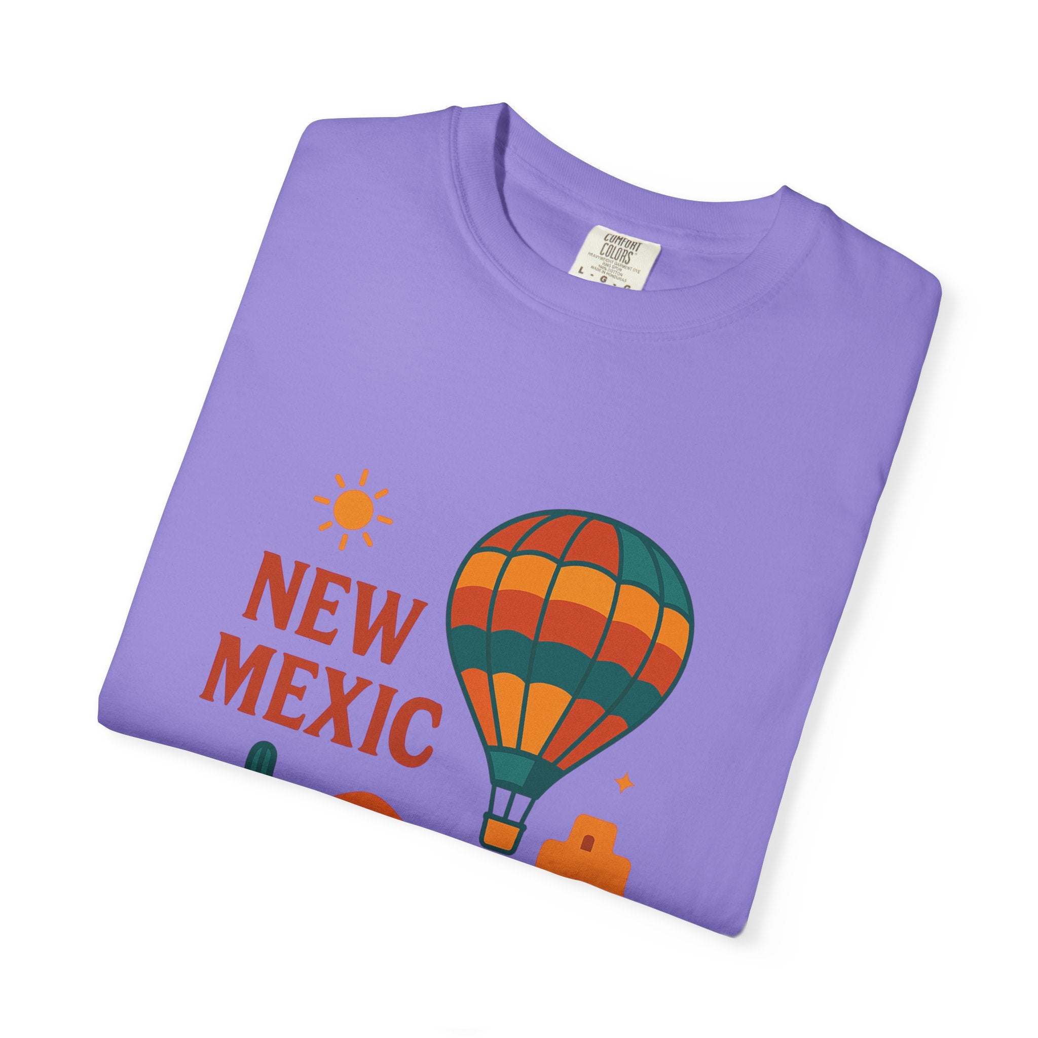 New Mexico Hot Air Balloon T-Shirt, Casual Tee, Travel Apparel, Gift for Adventurers, Summer Outfit, Vacation Shirt