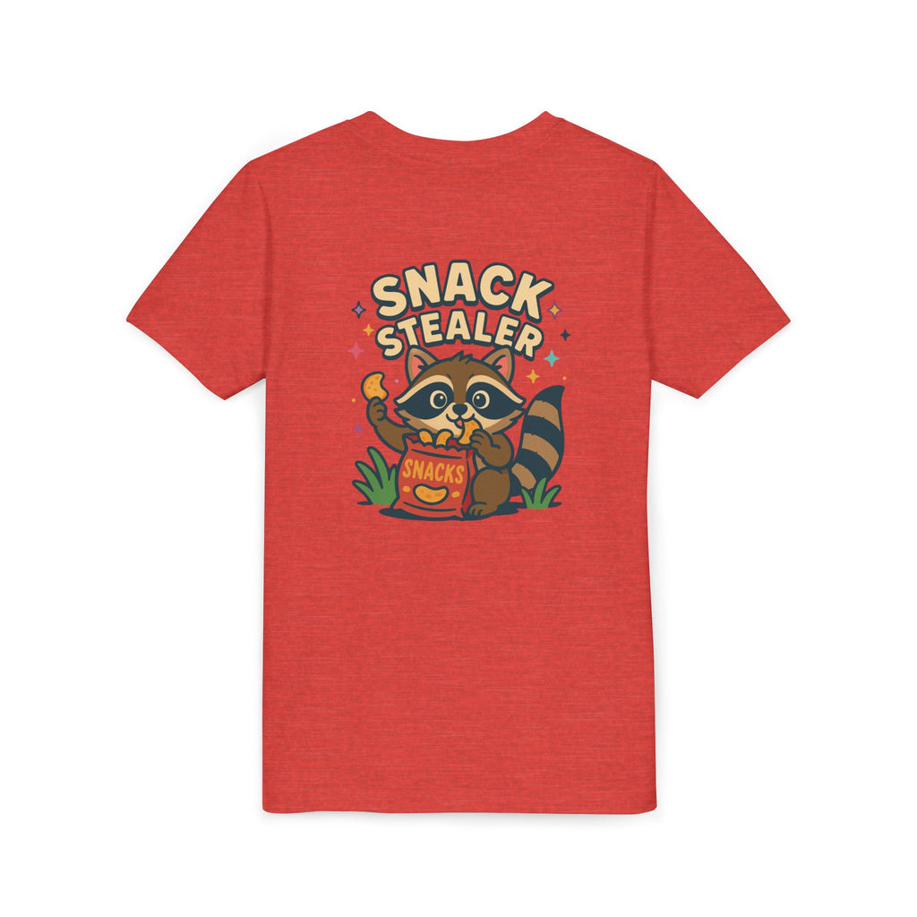 Raccoon Youth Tee featuring 'Snack Stealer' Raccoon Design