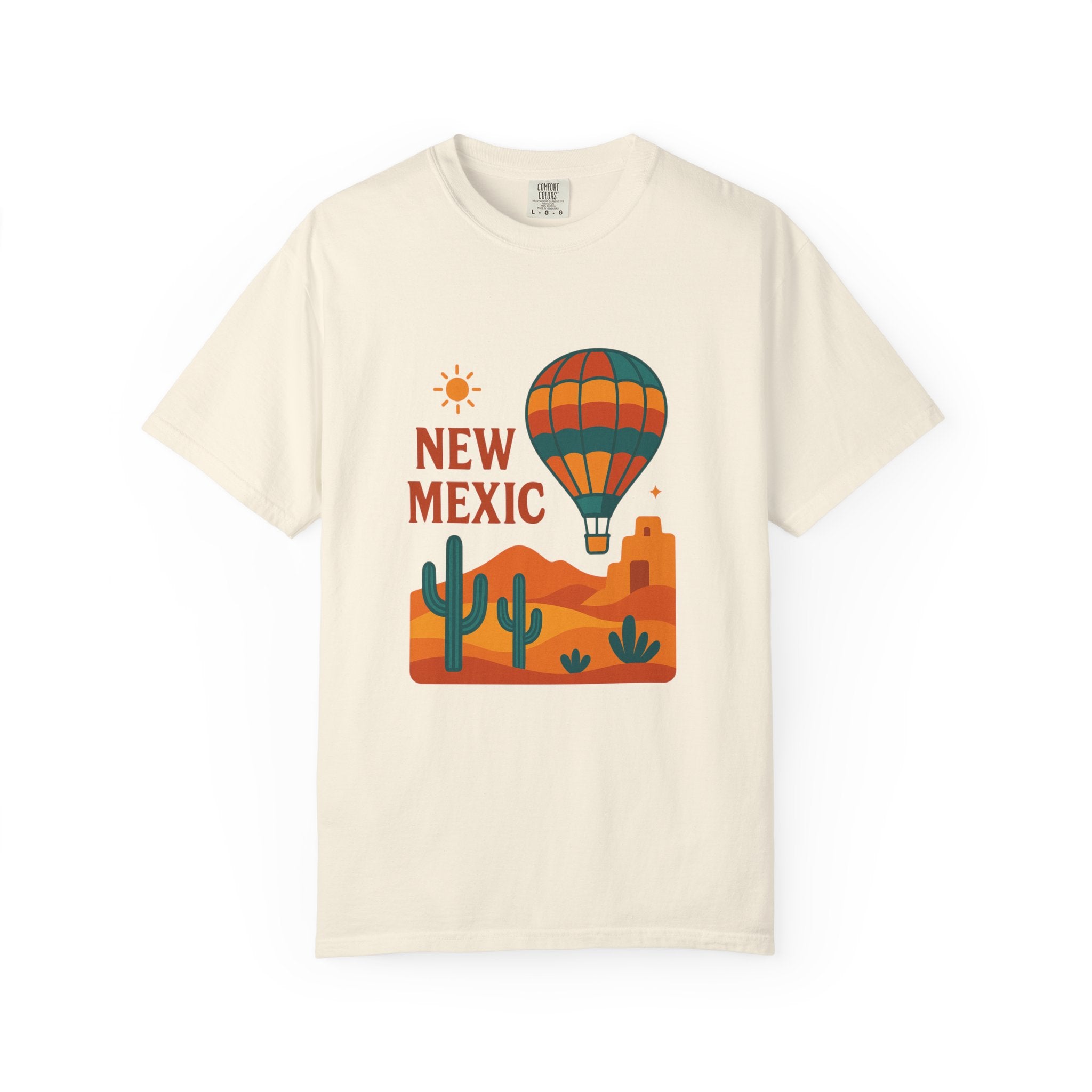 New Mexico Hot Air Balloon T-Shirt, Casual Tee, Travel Apparel, Gift for Adventurers, Summer Outfit, Vacation Shirt