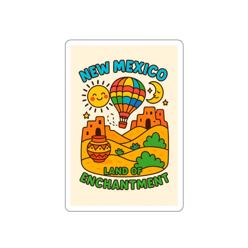 New Mexico Land of Enchantment Die-Cut Stickers, Vibrant Travel Stickers, Fun Decor, Gift for Adventurers, Kid-Friendly Art