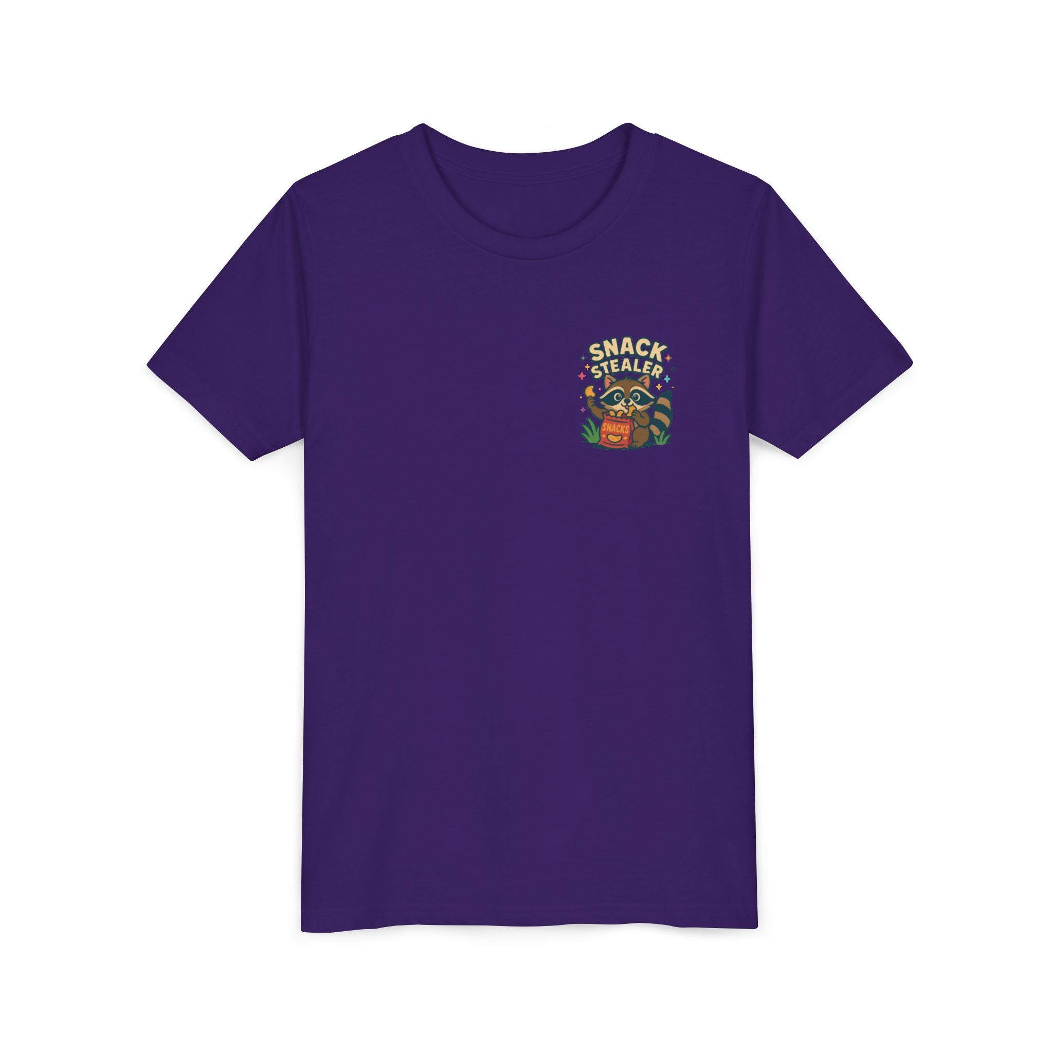 Raccoon Youth Tee featuring 'Snack Stealer' Raccoon Design