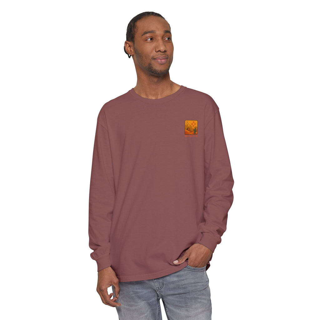 New Mexico Graphic Long Sleeve T-Shirt | Desert Vibes Tee, Unisex Apparel, Travel Souvenir, Gift for Nature Lovers, Southwest Style
