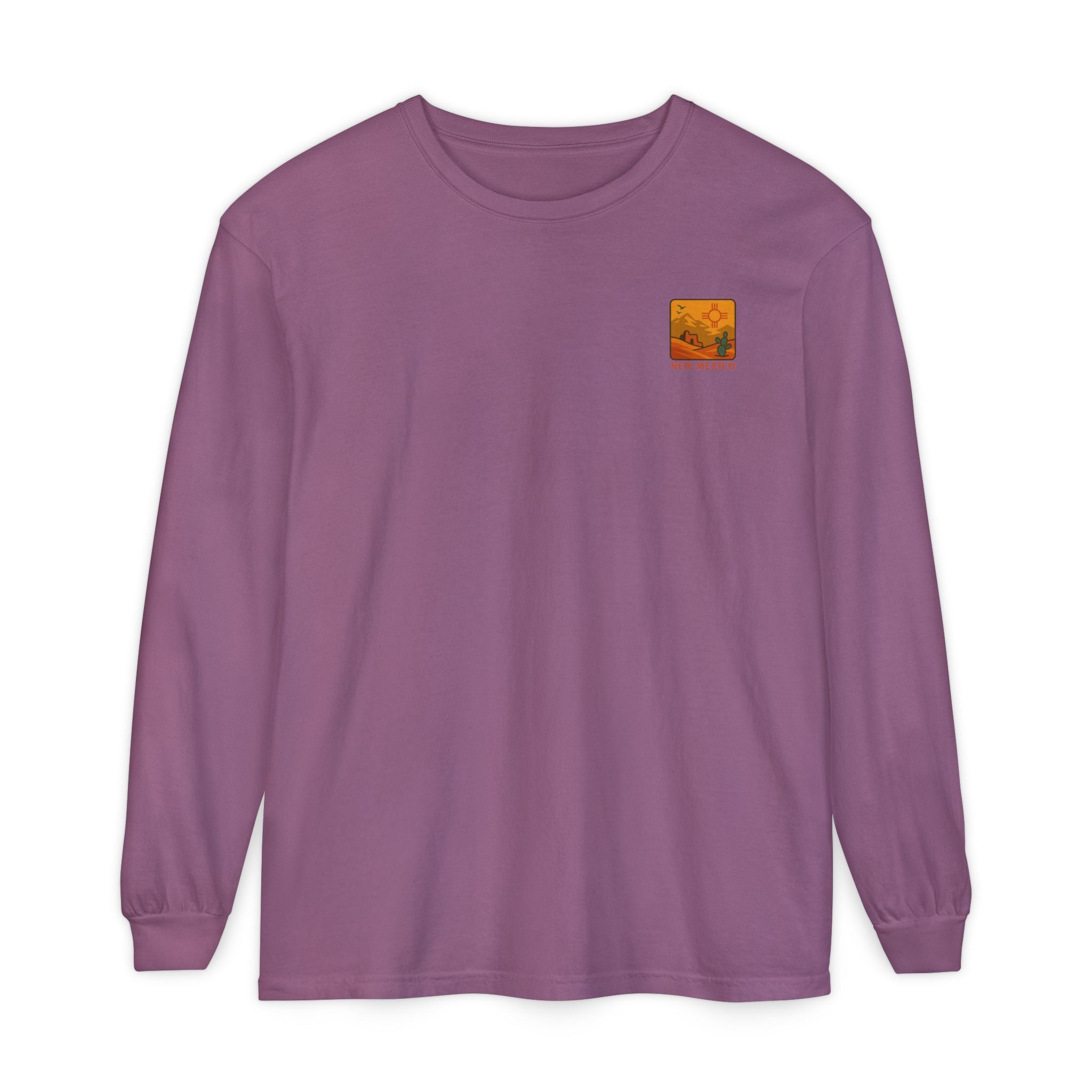 New Mexico Graphic Long Sleeve T-Shirt | Desert Vibes Tee, Unisex Apparel, Travel Souvenir, Gift for Nature Lovers, Southwest Style