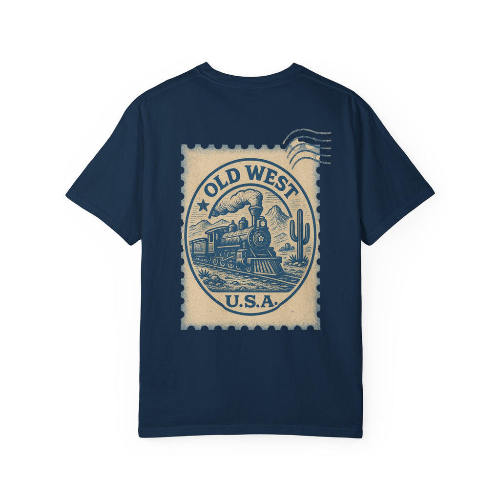 Vintage Old West Graphic Tee, Unisex Retro T-Shirt, Train Lover Gift, Western Style Shirt, Travel Themed Apparel, Adventure Wear