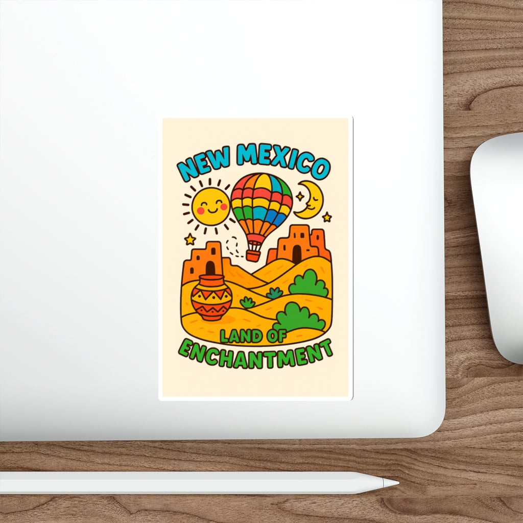 New Mexico Land of Enchantment Die-Cut Stickers, Vibrant Travel Stickers, Fun Decor, Gift for Adventurers, Kid-Friendly Art