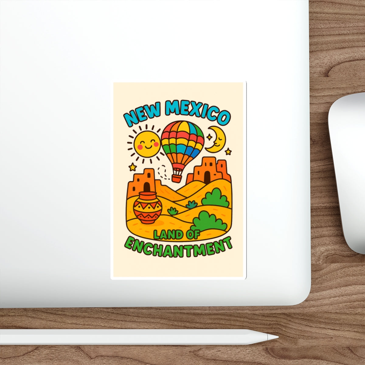 New Mexico Land of Enchantment Die-Cut Stickers, Vibrant Travel Stickers, Fun Decor, Gift for Adventurers, Kid-Friendly Art