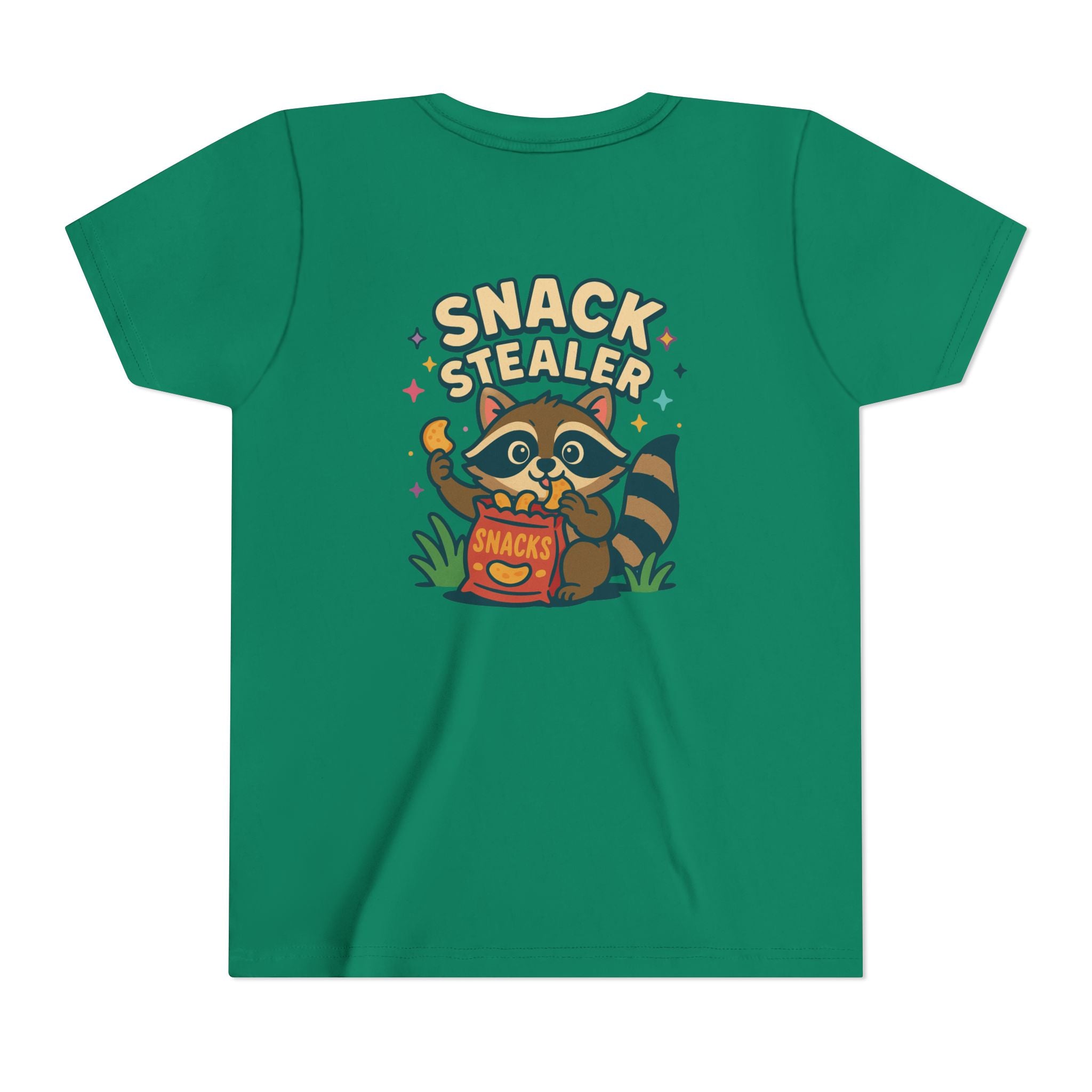 Raccoon Youth Tee featuring 'Snack Stealer' Raccoon Design