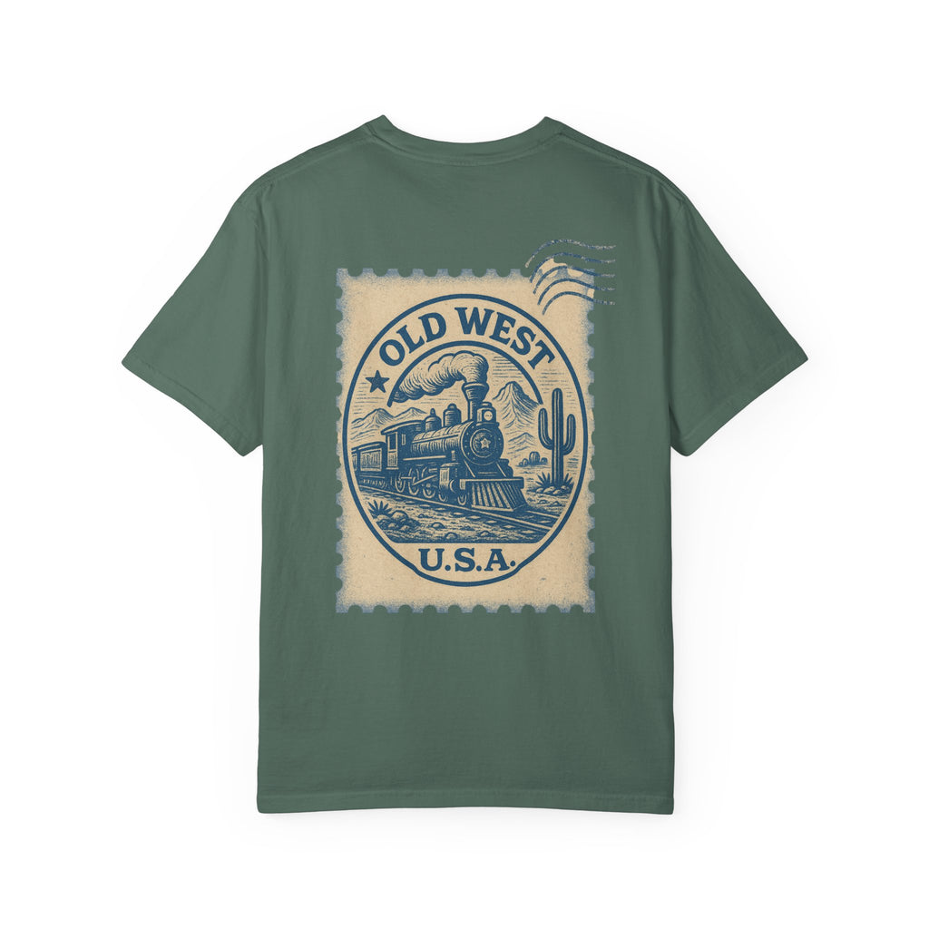 Vintage Old West Graphic Tee, Unisex Retro T-Shirt, Train Lover Gift, Western Style Shirt, Travel Themed Apparel, Adventure Wear