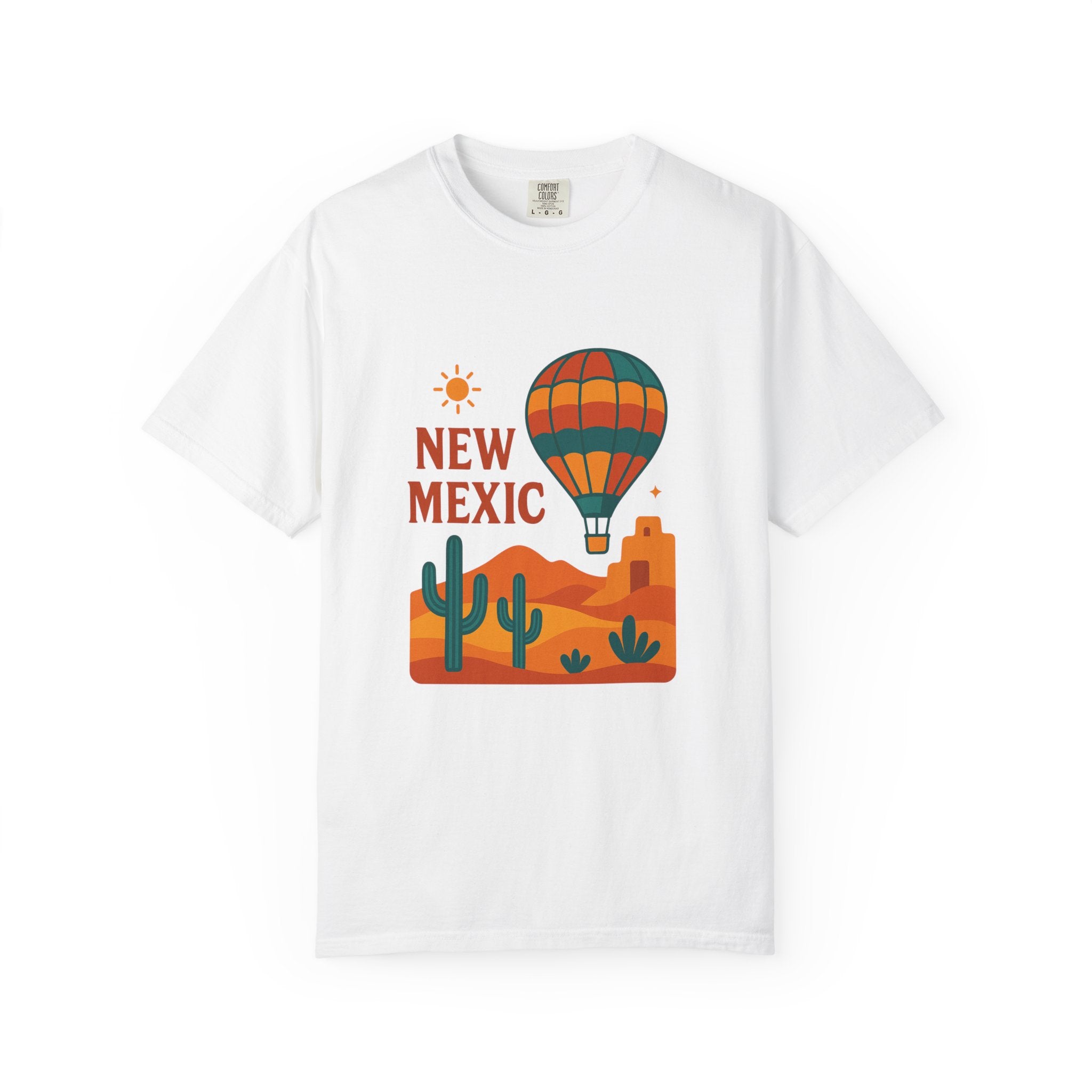 New Mexico Hot Air Balloon T-Shirt, Casual Tee, Travel Apparel, Gift for Adventurers, Summer Outfit, Vacation Shirt