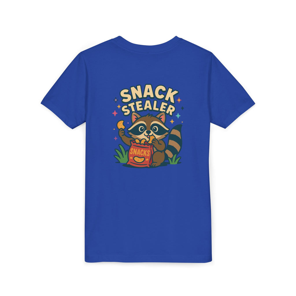 Raccoon Youth Tee featuring 'Snack Stealer' Raccoon Design