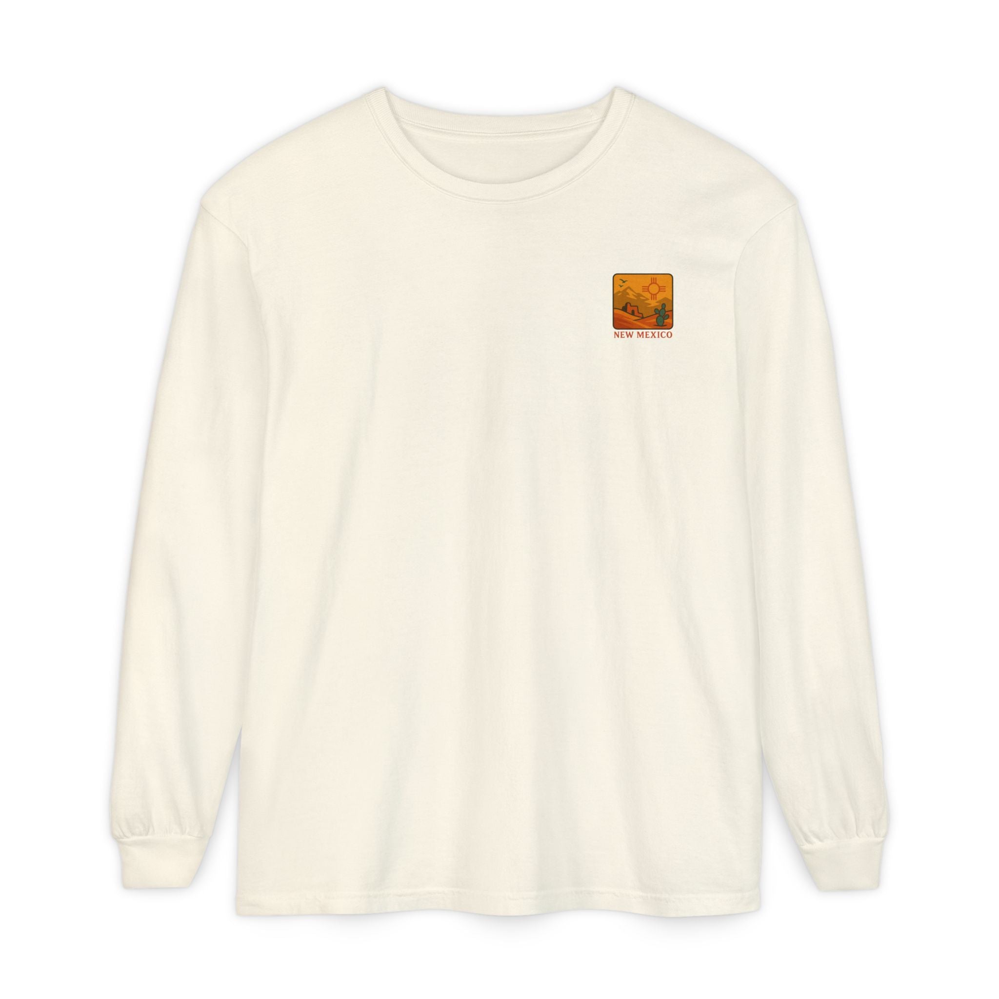 New Mexico Graphic Long Sleeve T-Shirt | Desert Vibes Tee, Unisex Apparel, Travel Souvenir, Gift for Nature Lovers, Southwest Style