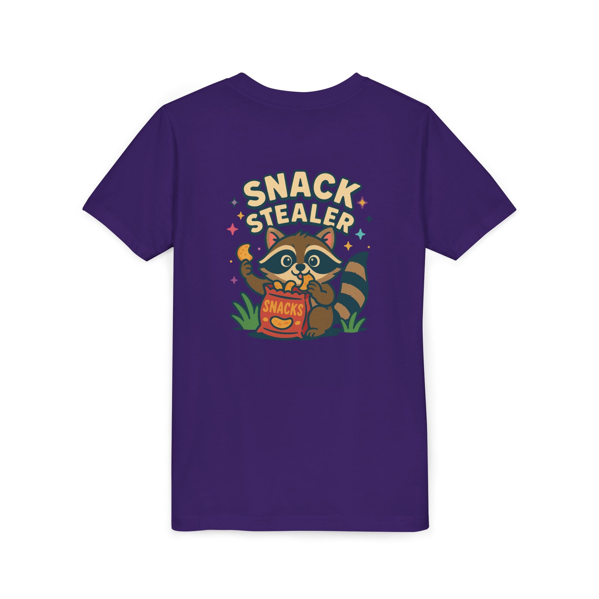Raccoon Youth Tee featuring 'Snack Stealer' Raccoon Design