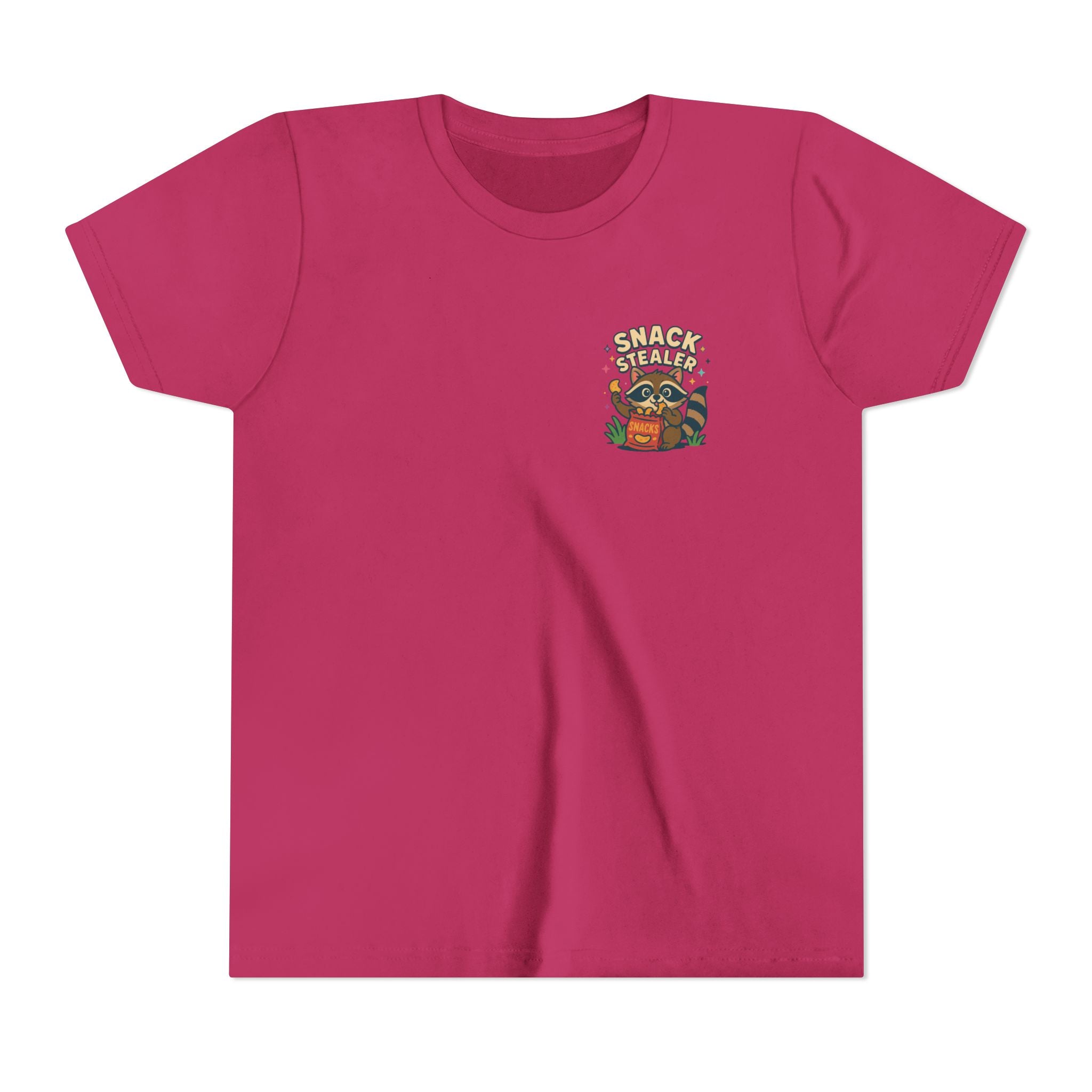 Raccoon Youth Tee featuring 'Snack Stealer' Raccoon Design