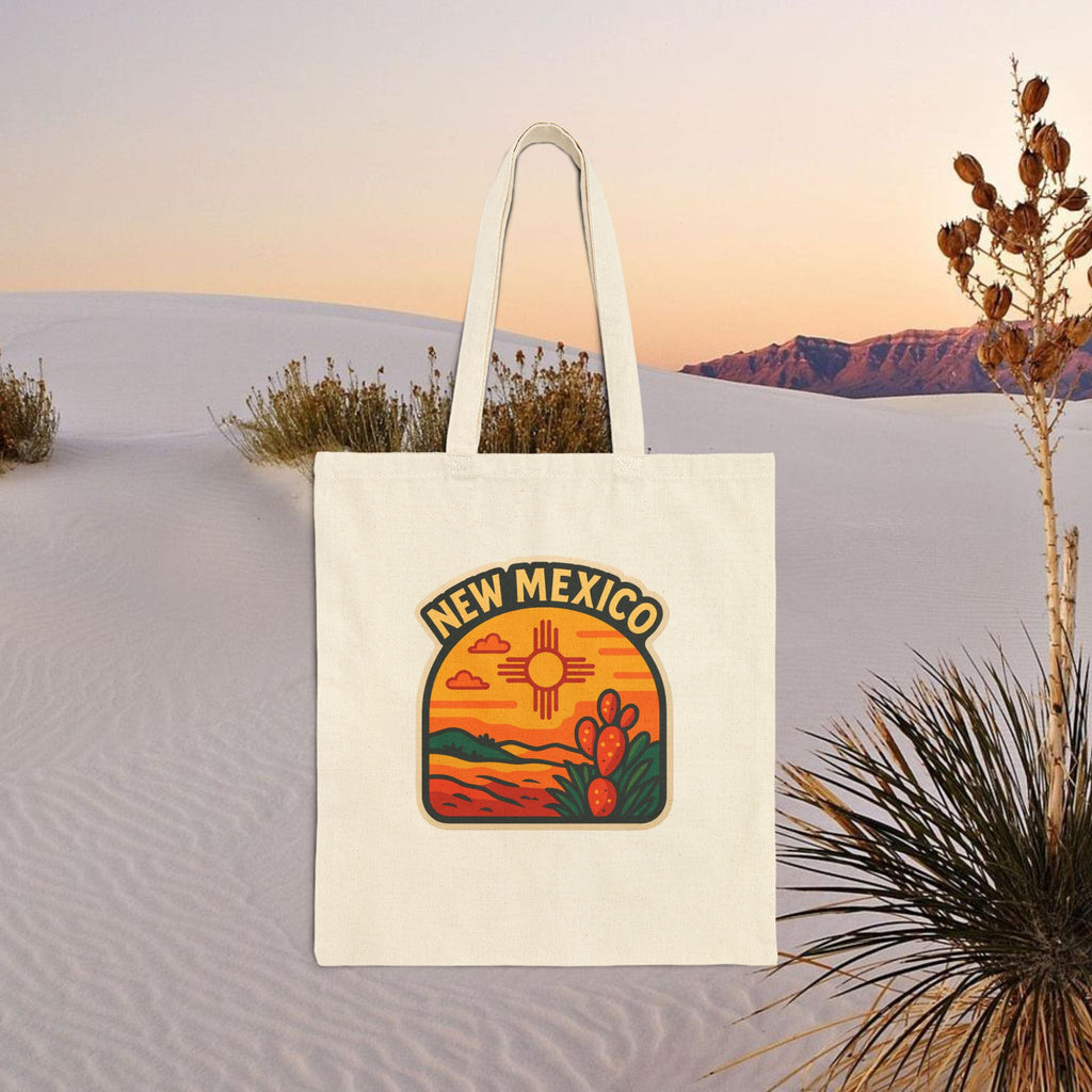 New Mexico Sunset Patch Tote Bag