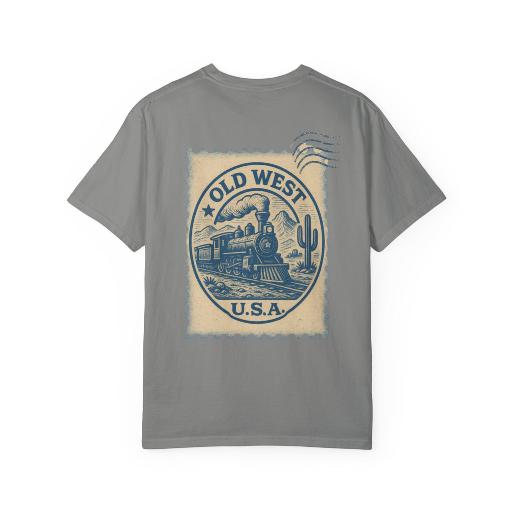 Vintage Old West Graphic Tee, Unisex Retro T-Shirt, Train Lover Gift, Western Style Shirt, Travel Themed Apparel, Adventure Wear