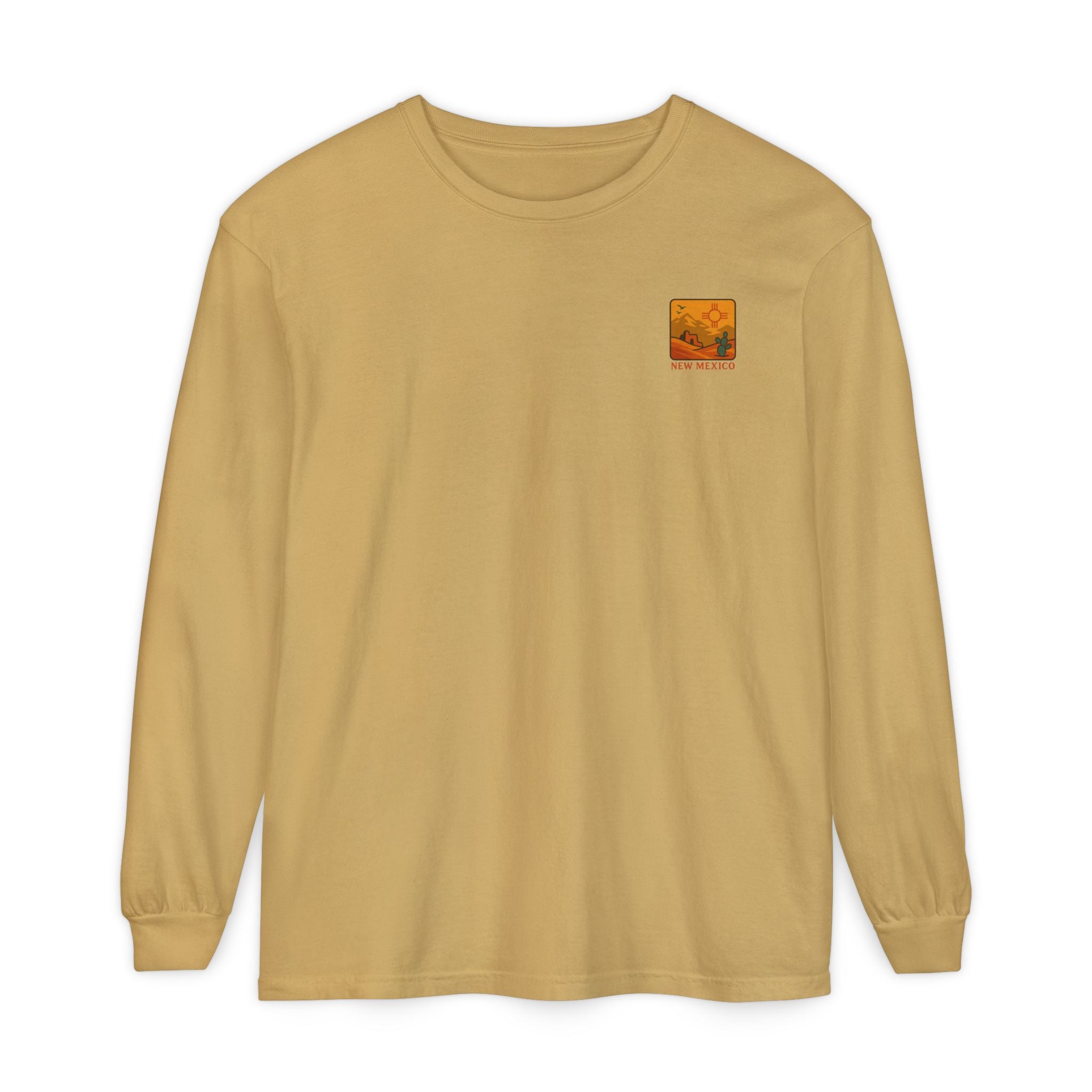 New Mexico Graphic Long Sleeve T-Shirt | Desert Vibes Tee, Unisex Apparel, Travel Souvenir, Gift for Nature Lovers, Southwest Style