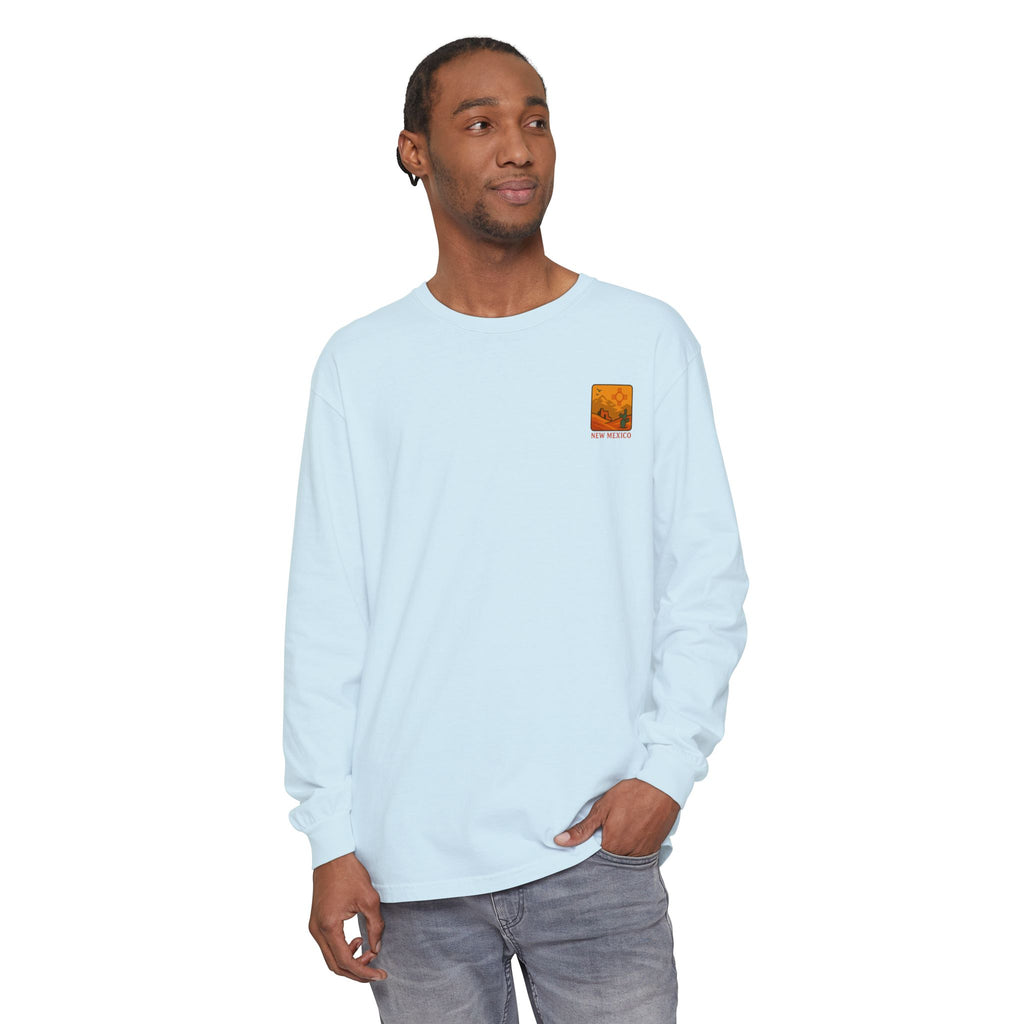 New Mexico Graphic Long Sleeve T-Shirt | Desert Vibes Tee, Unisex Apparel, Travel Souvenir, Gift for Nature Lovers, Southwest Style