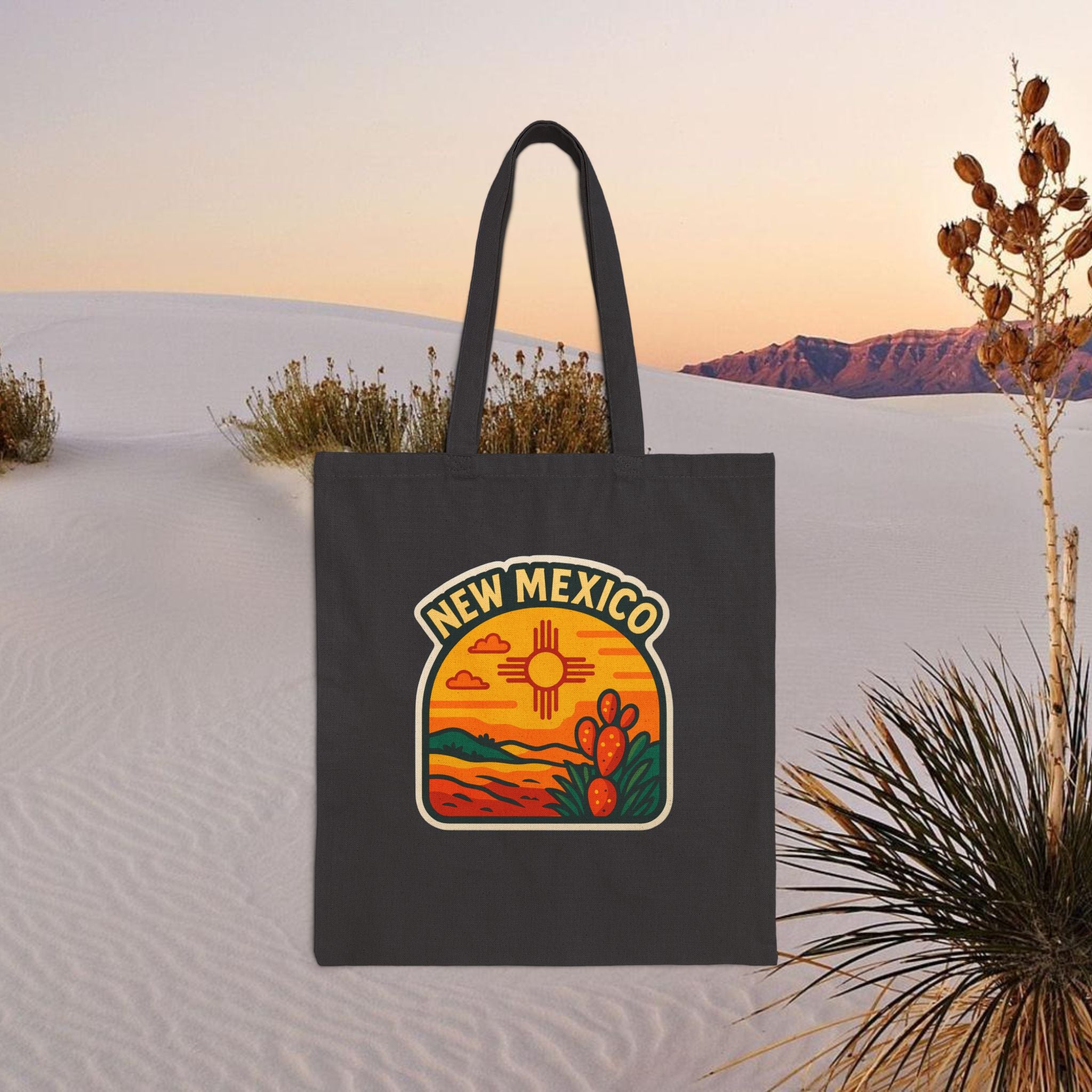 New Mexico Sunset Patch Tote Bag