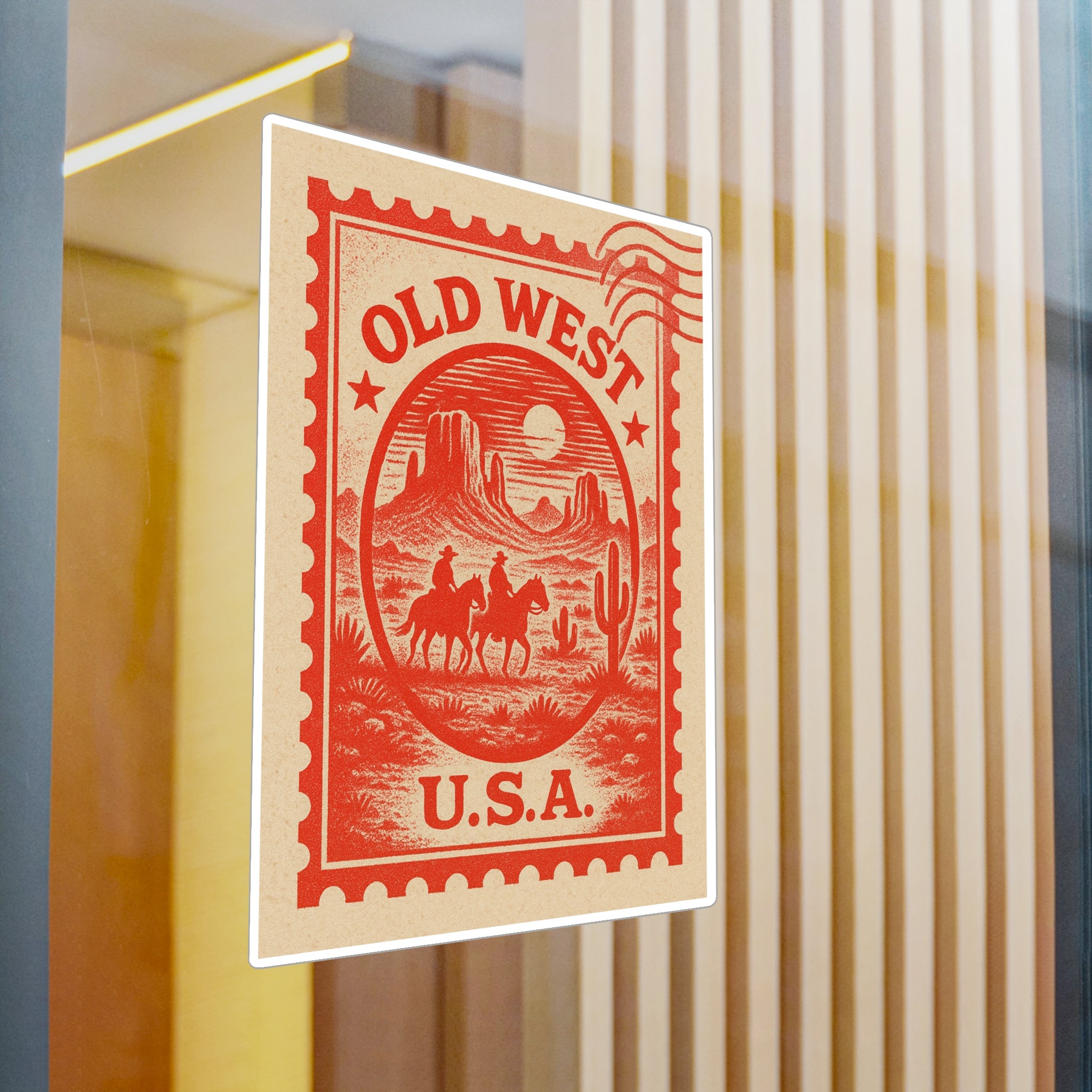 Old West USA Kiss-Cut Vinyl Decals | Retro Decor, Western Vibe, Cowboy Gifts, Scrapbooking, Planner Stickers