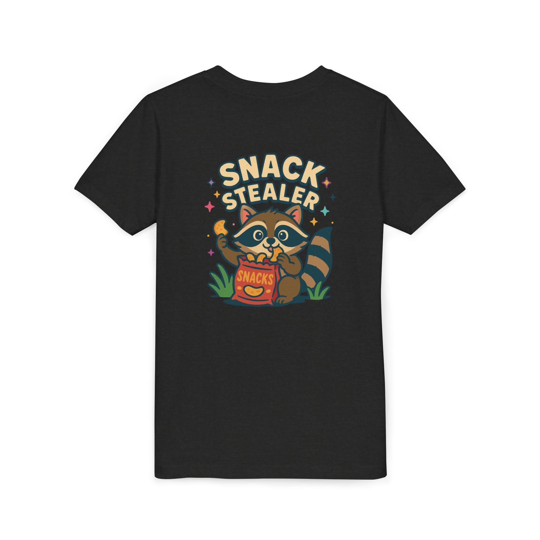 Raccoon Youth Tee featuring 'Snack Stealer' Raccoon Design