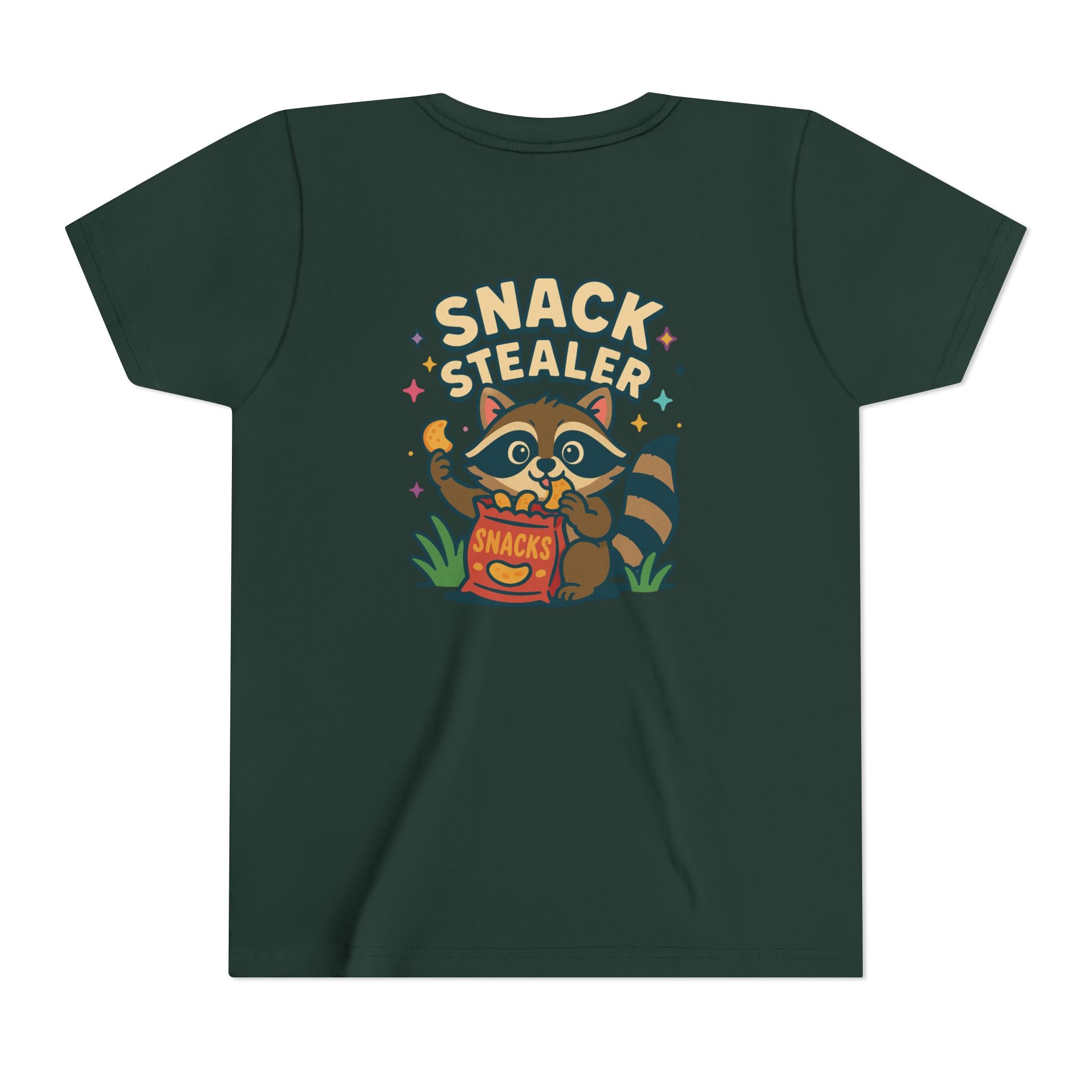 Raccoon Youth Tee featuring 'Snack Stealer' Raccoon Design