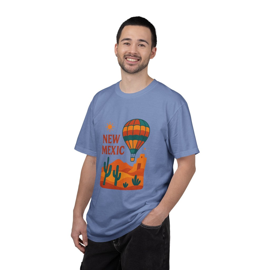 New Mexico Hot Air Balloon T-Shirt, Casual Tee, Travel Apparel, Gift for Adventurers, Summer Outfit, Vacation Shirt