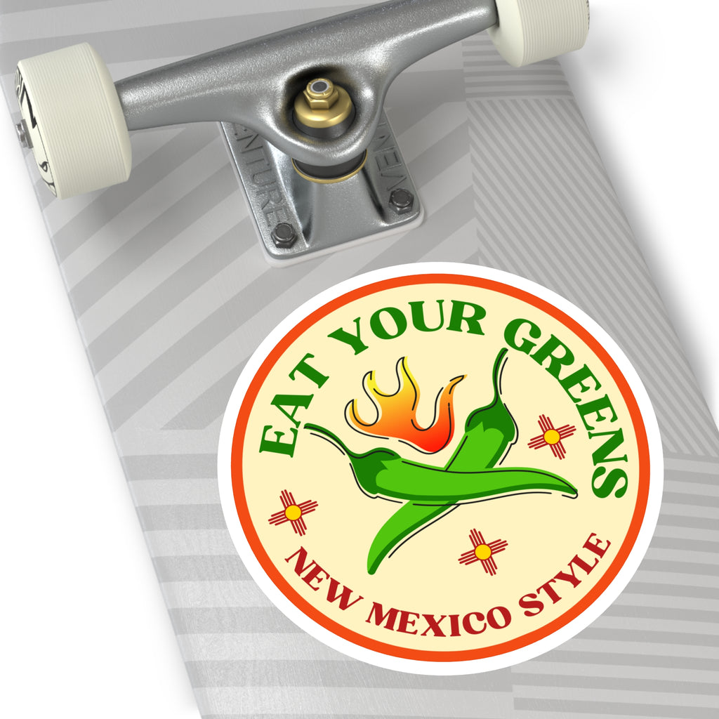 New mexico chili round Stickers, IndoorOutdoor