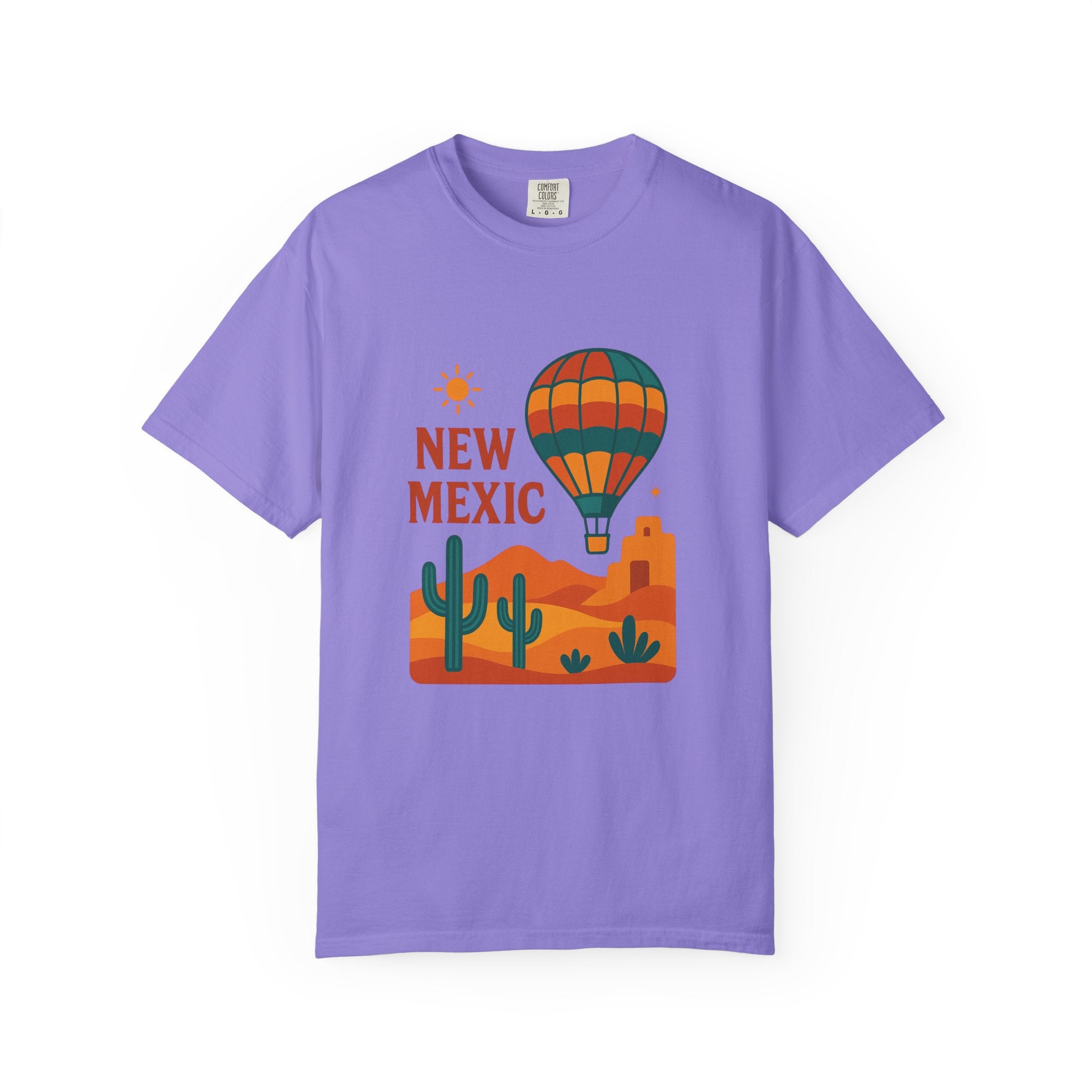 New Mexico Hot Air Balloon T-Shirt, Casual Tee, Travel Apparel, Gift for Adventurers, Summer Outfit, Vacation Shirt