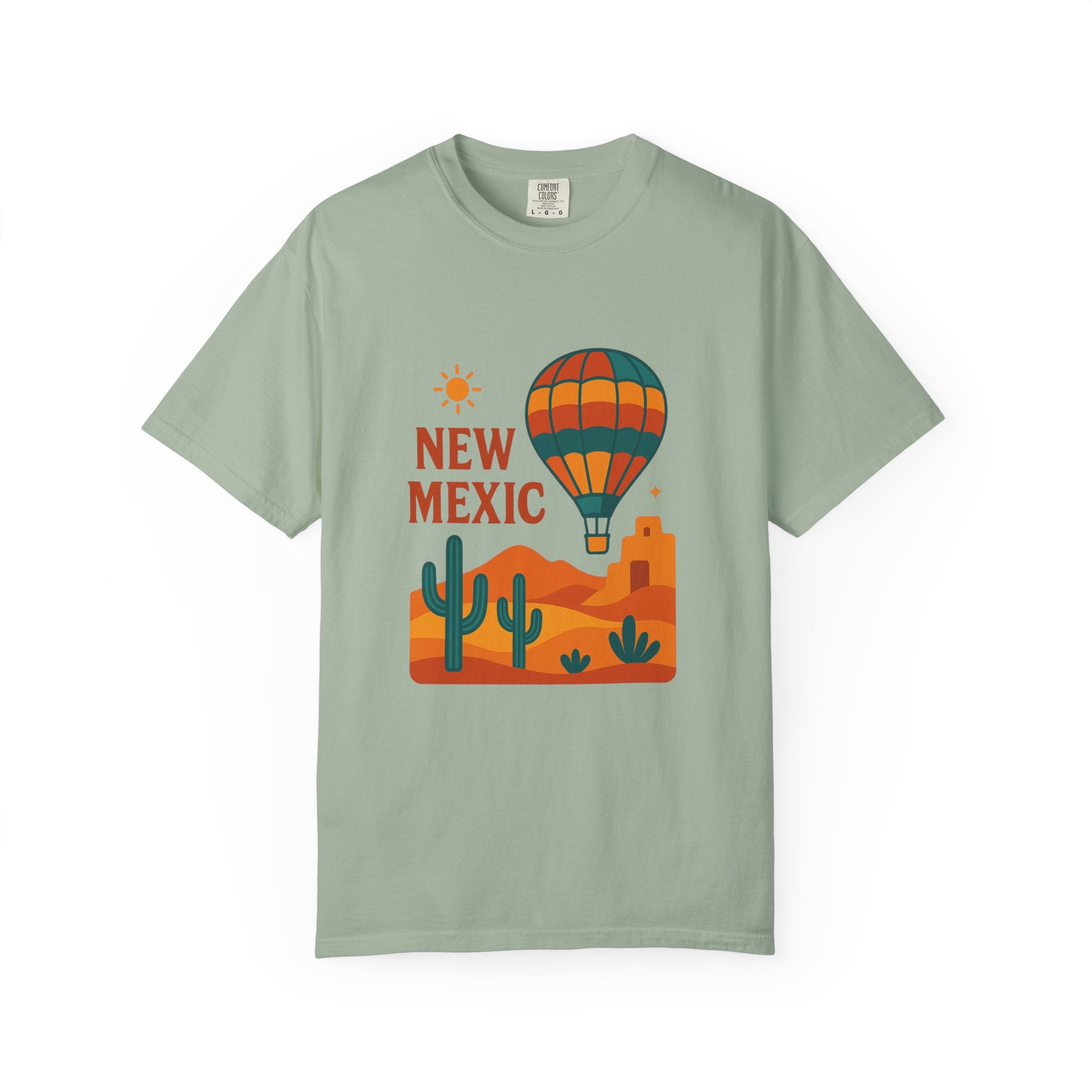 New Mexico Hot Air Balloon T-Shirt, Casual Tee, Travel Apparel, Gift for Adventurers, Summer Outfit, Vacation Shirt