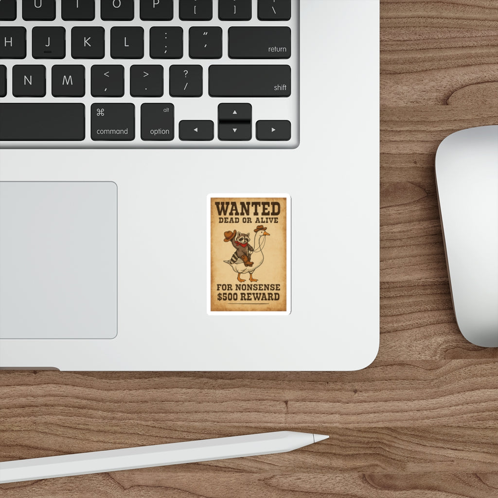 Raccoon and Goose Sticker, Raccoon Sticker, Funny sticker
