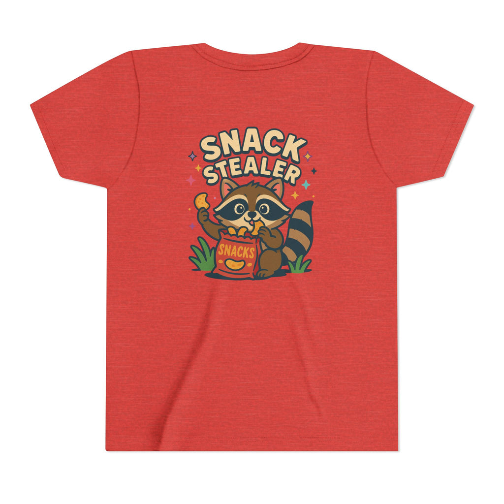 Raccoon Youth Tee featuring 'Snack Stealer' Raccoon Design