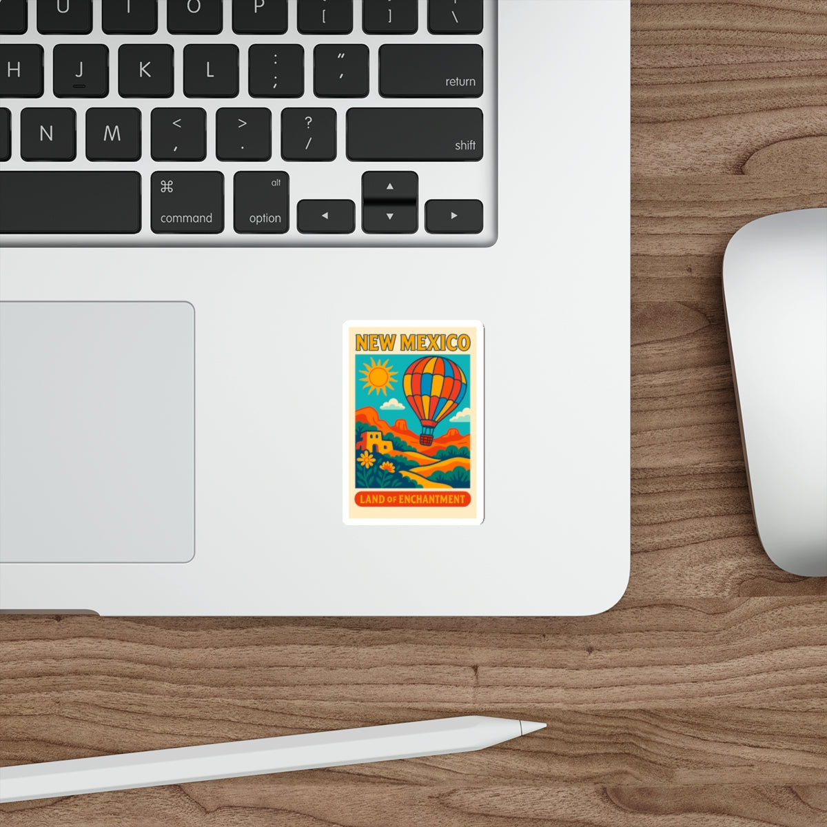 New Mexico Die-Cut Stickers - Land of Enchantment, Travel Decor, Laptop Stickers, Vintage Style, Gift for Travelers