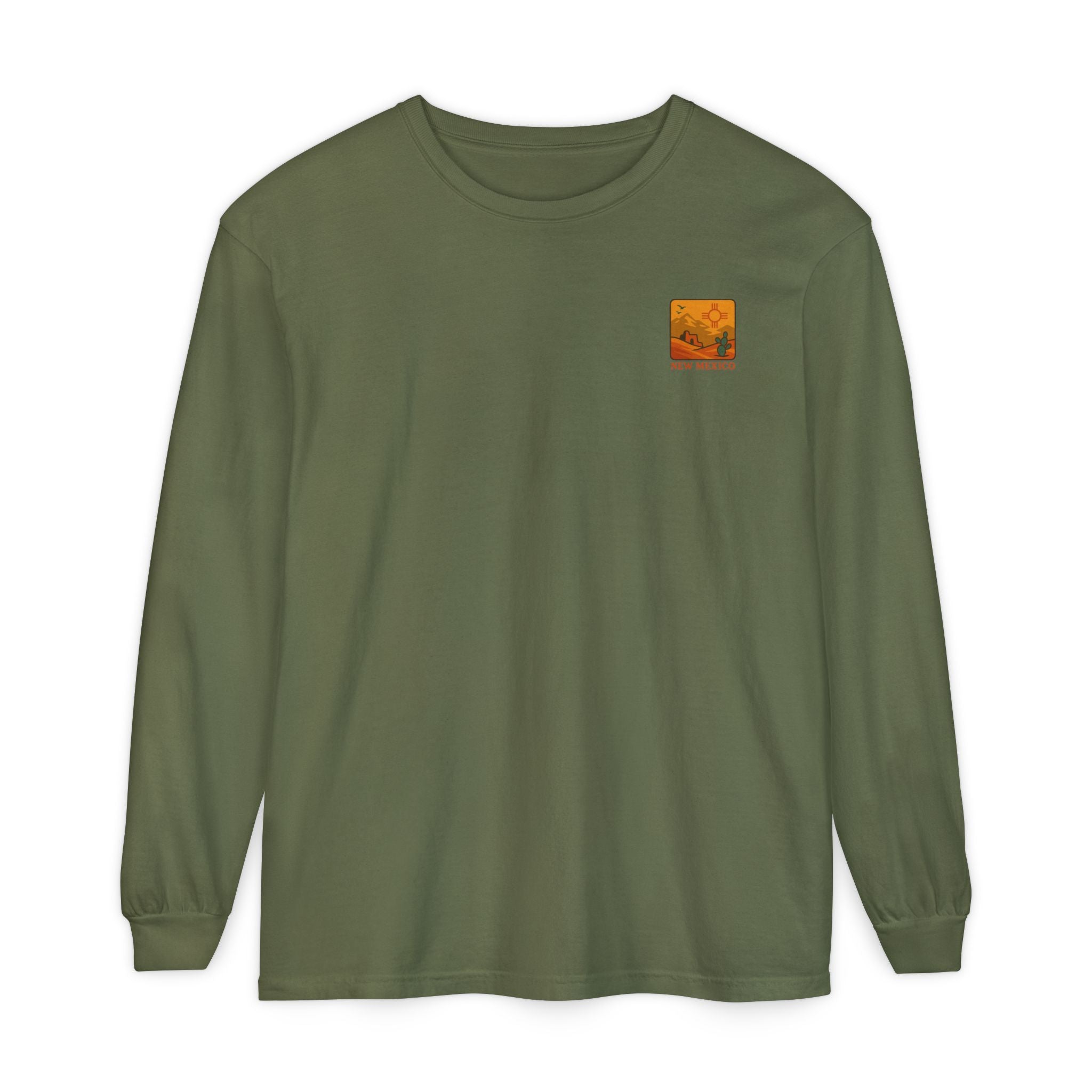 New Mexico Graphic Long Sleeve T-Shirt | Desert Vibes Tee, Unisex Apparel, Travel Souvenir, Gift for Nature Lovers, Southwest Style