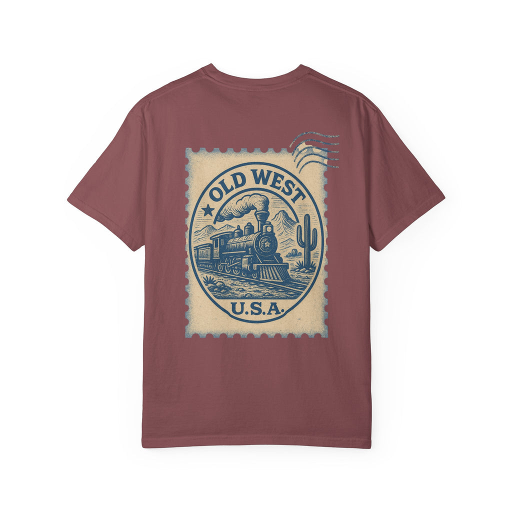Vintage Old West Graphic Tee, Unisex Retro T-Shirt, Train Lover Gift, Western Style Shirt, Travel Themed Apparel, Adventure Wear