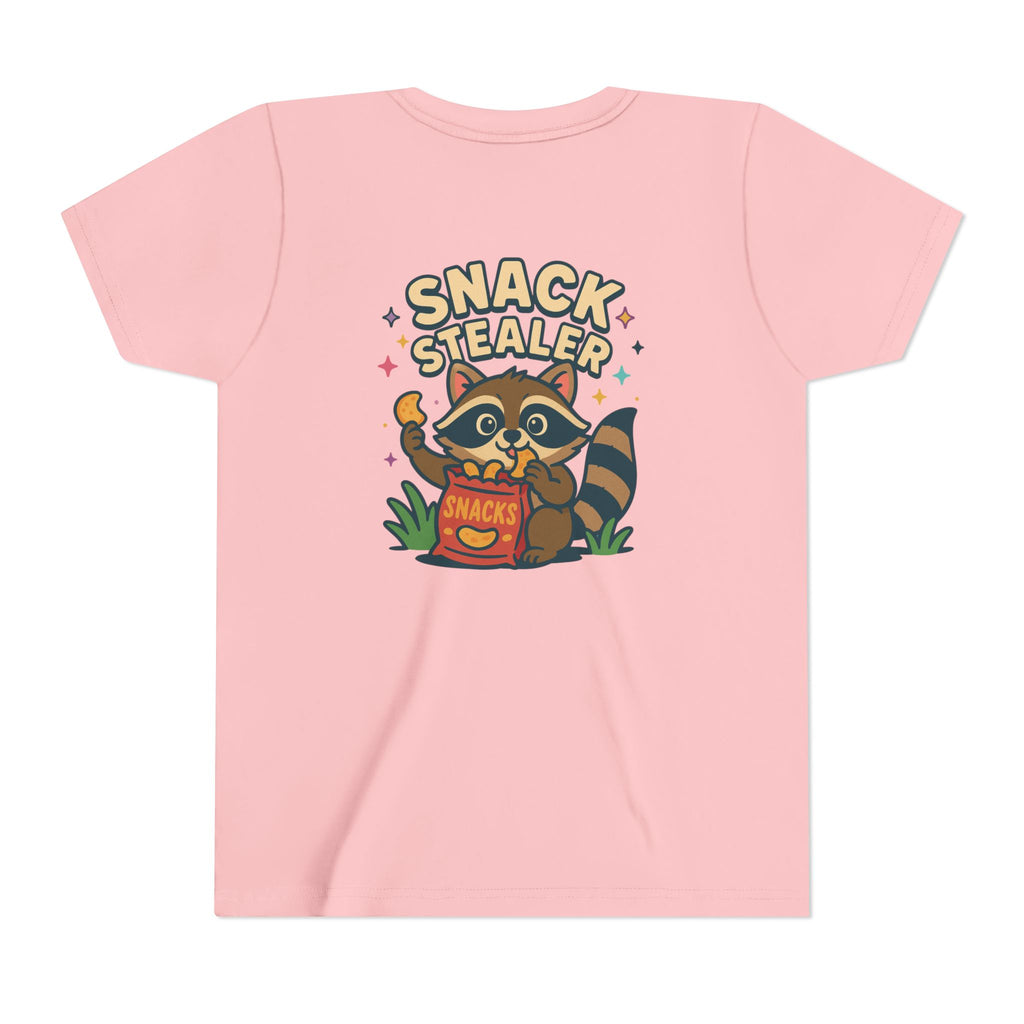 Raccoon Youth Tee featuring 'Snack Stealer' Raccoon Design