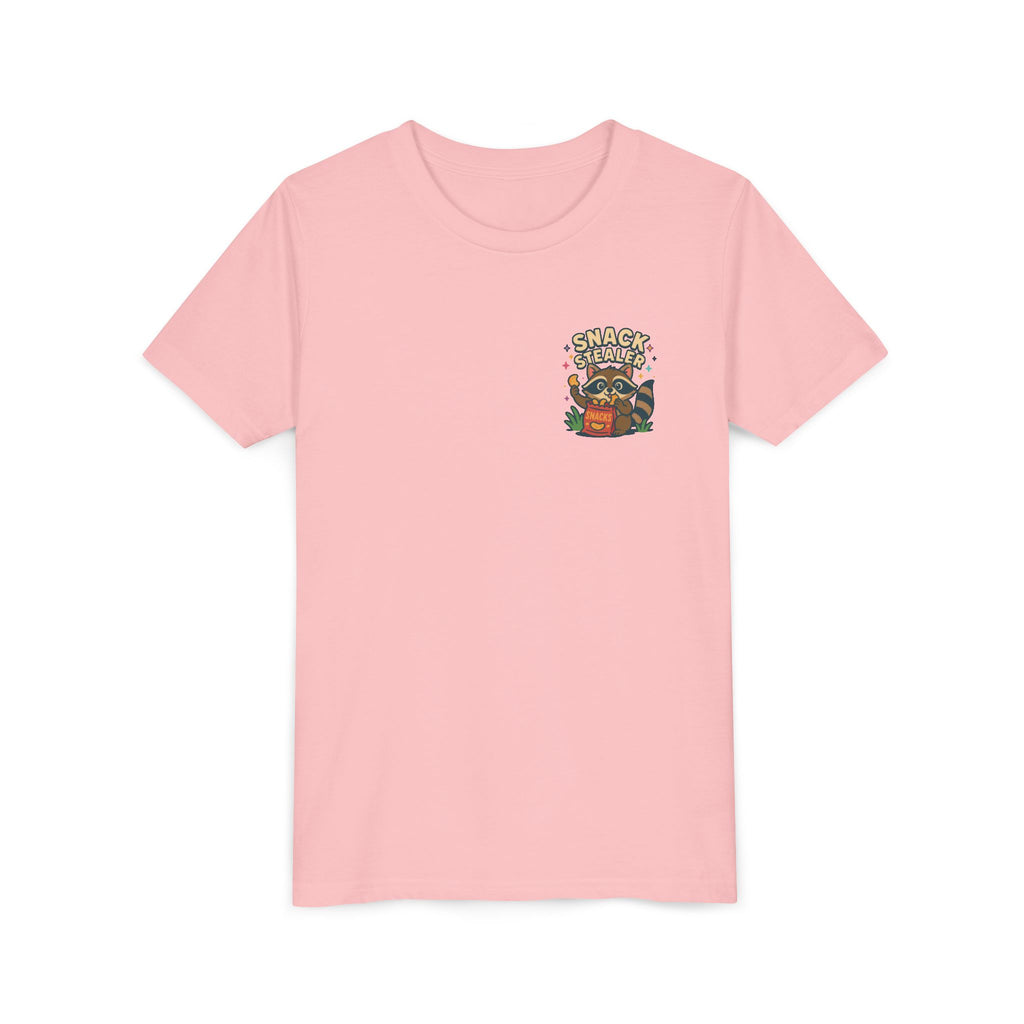 Raccoon Youth Tee featuring 'Snack Stealer' Raccoon Design