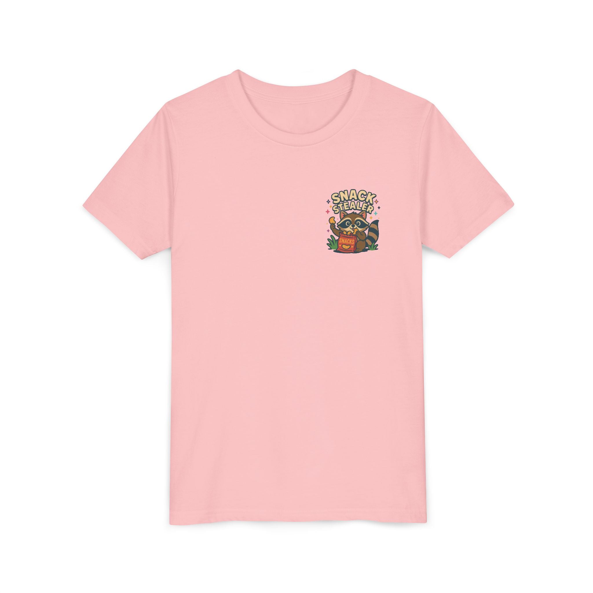 Raccoon Youth Tee featuring 'Snack Stealer' Raccoon Design